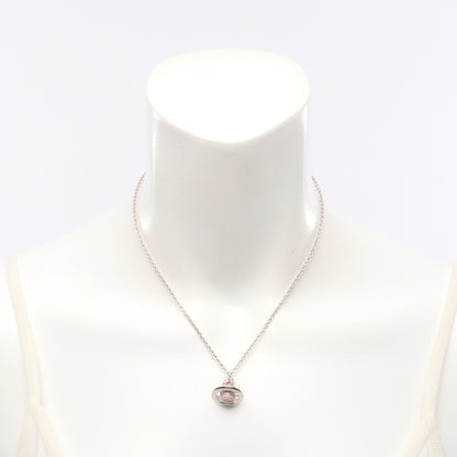 KIKA ORB ネックレス ラインストーン シルバー ピンク ヴィヴィアンウエストウッド アクセサリー Vivienne Westwood
