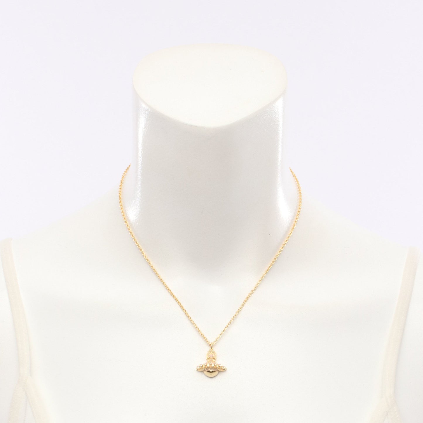 JORDANA ネックレス GP ラインストーン ゴールド ライトピンク ヴィヴィアンウエストウッド アクセサリー Vivienne Westwood