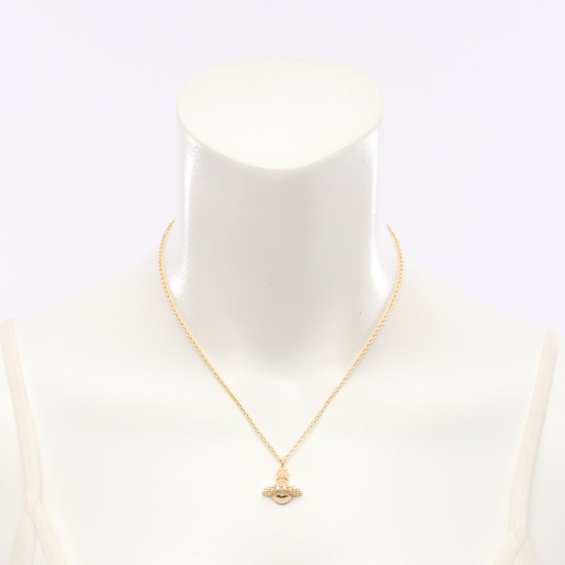 JORDANA ネックレス GP ラインストーン ゴールド ライトピンク ヴィヴィアンウエストウッド アクセサリー Vivienne Westwood