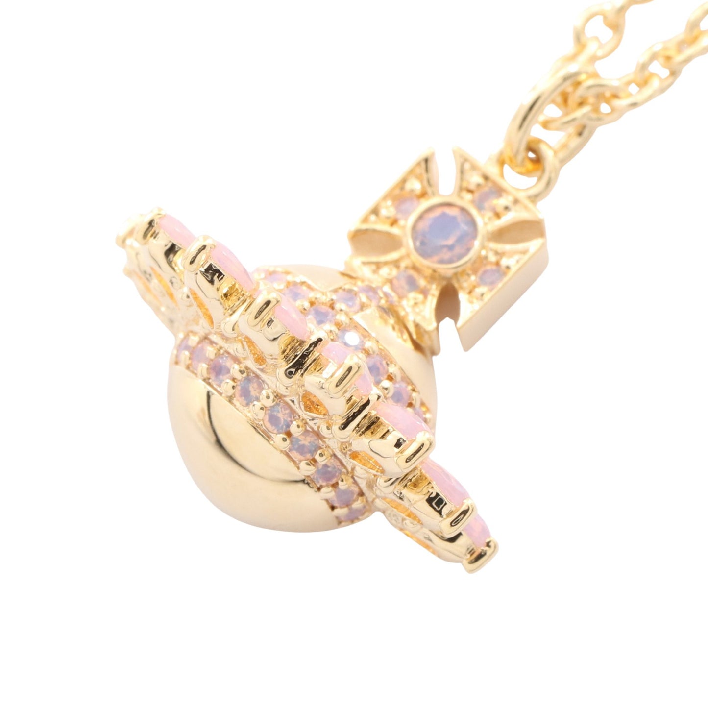 JORDANA ネックレス GP ラインストーン ゴールド ライトピンク ヴィヴィアンウエストウッド アクセサリー Vivienne Westwood