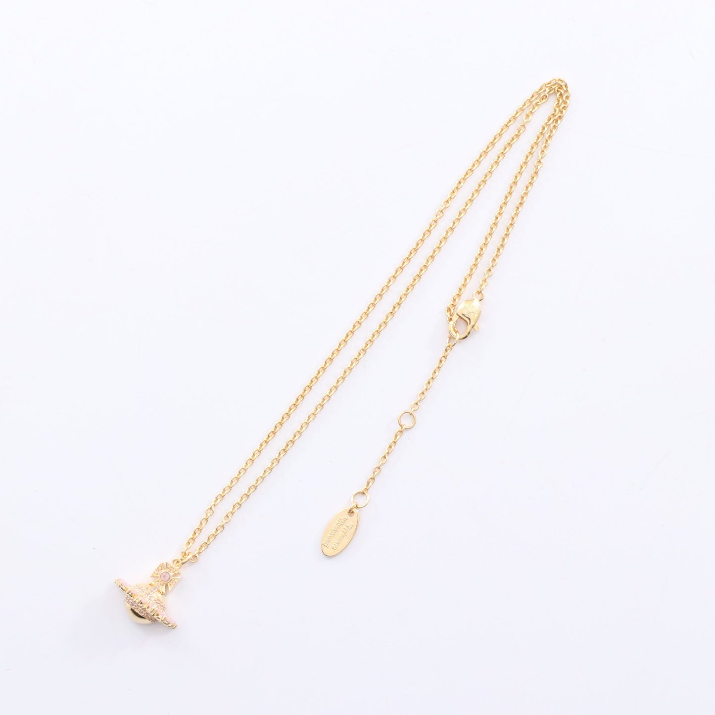 JORDANA ネックレス GP ラインストーン ゴールド ライトピンク ヴィヴィアンウエストウッド アクセサリー Vivienne Westwood