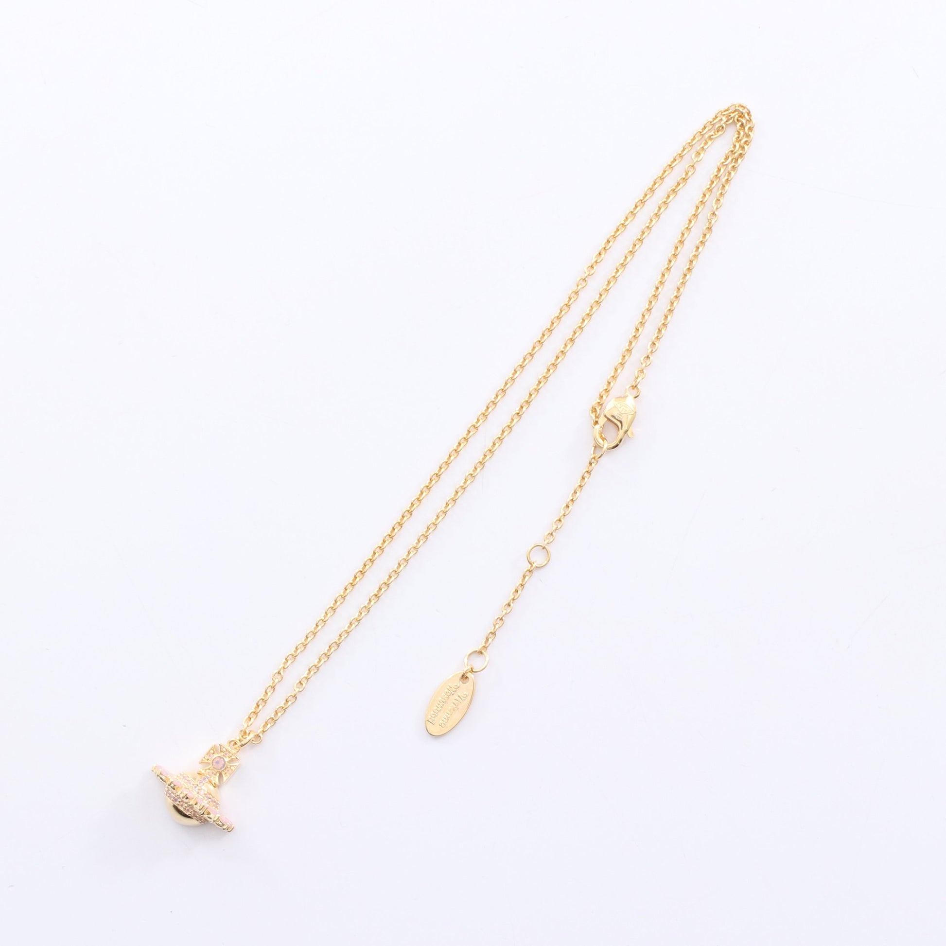 JORDANA ネックレス GP ラインストーン ゴールド ライトピンク ヴィヴィアンウエストウッド アクセサリー Vivienne Westwood