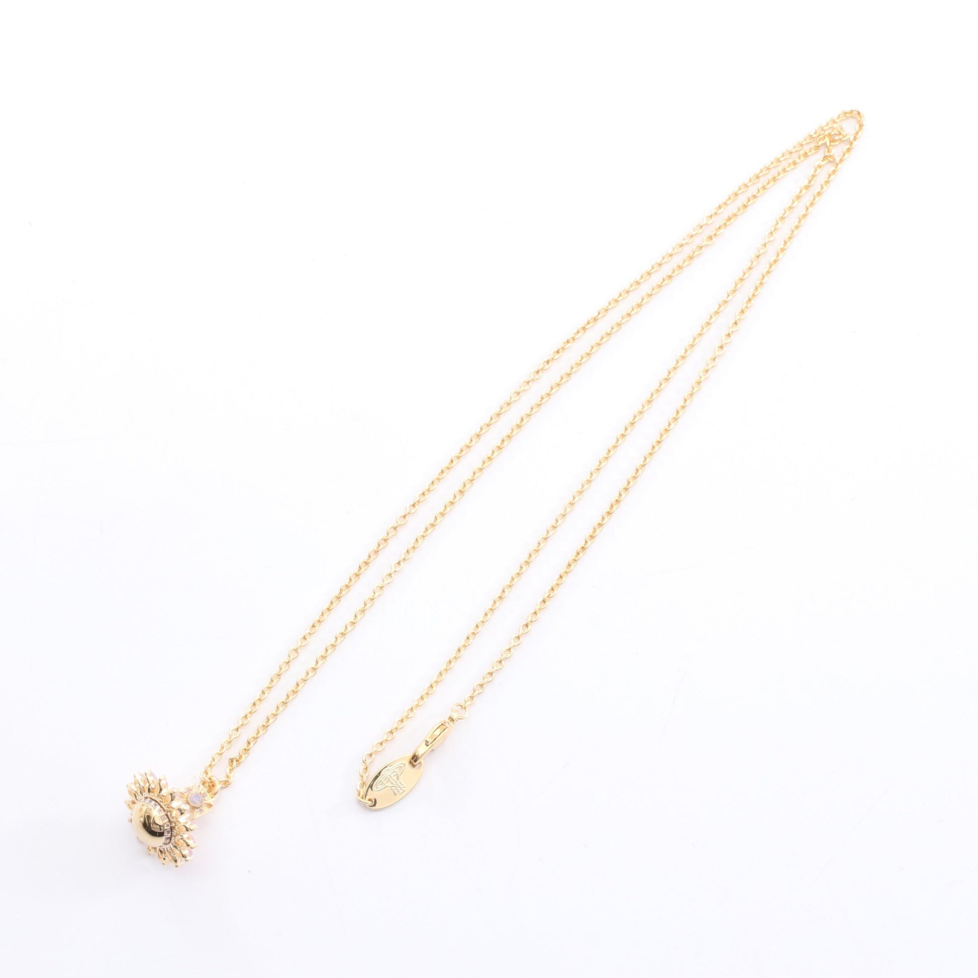 JORDANA ネックレス GP ラインストーン ゴールド ライトピンク ヴィヴィアンウエストウッド アクセサリー Vivienne Westwood
