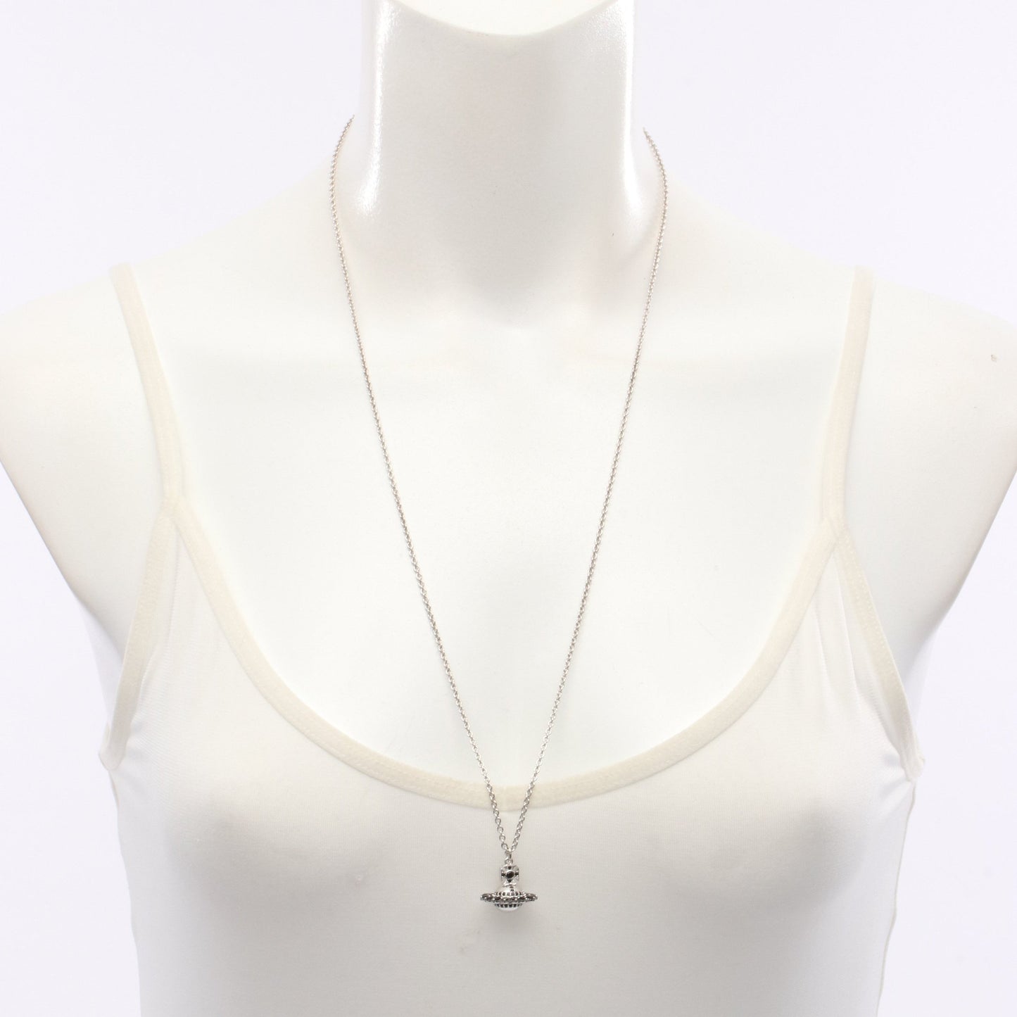 JORDANA ネックレス シルバー ラインストーン シルバー ブラック ヴィヴィアンウエストウッド アクセサリー Vivienne Westwood