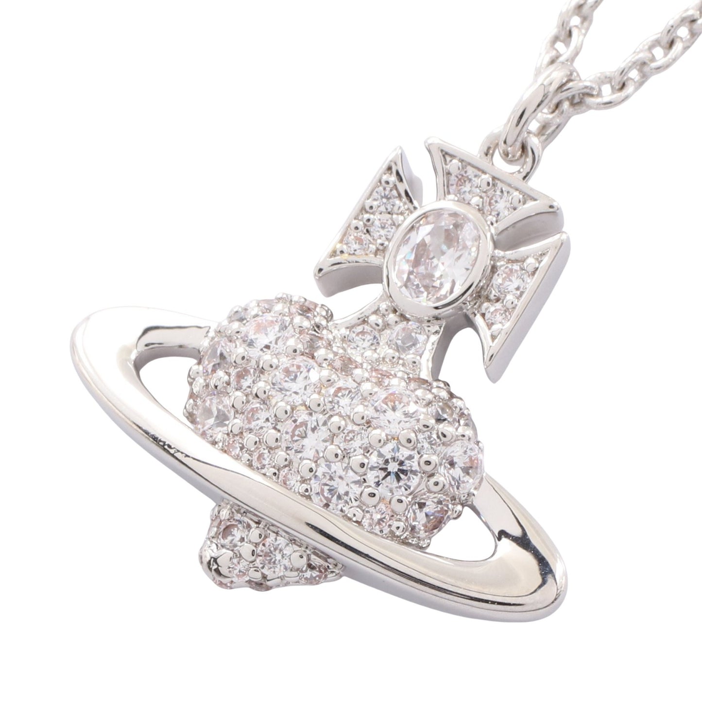 AGNATHA ネックレス ラインストーン シルバー クリア ヴィヴィアンウエストウッド アクセサリー Vivienne Westwood