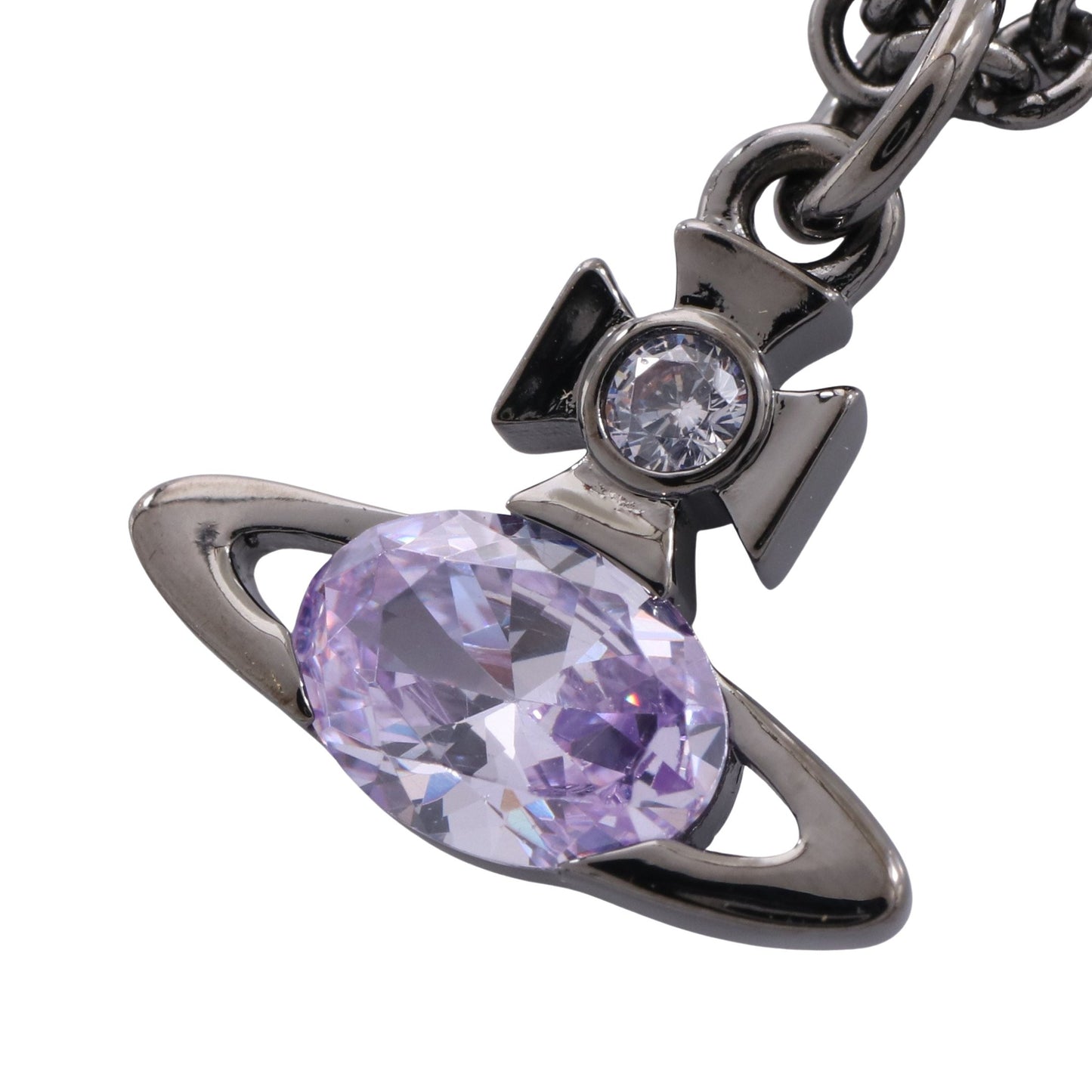 ALLIERA ネックレス GP ラインストーン ブラック ライトパープル ヴィヴィアンウエストウッド アクセサリー Vivienne Westwood