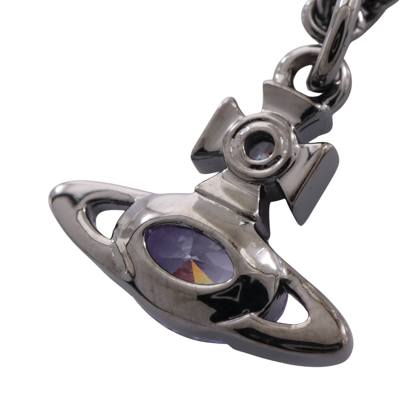 ALLIERA ネックレス GP ラインストーン ブラック ライトパープル ヴィヴィアンウエストウッド アクセサリー Vivienne Westwood