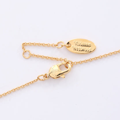 DIAMANTE HEART ネックレス GP ラインストーン ゴールド ピンク クリア ヴィヴィアンウエストウッド アクセサリー Vivienne Westwood