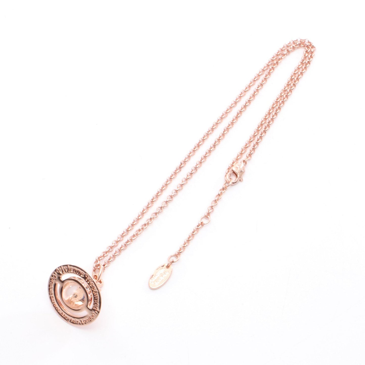 NEW TINY ORB ネックレス GP ラインストーン ピンクゴールド マルチカラー ヴィヴィアンウエストウッド アクセサリー Vivienne Westwood