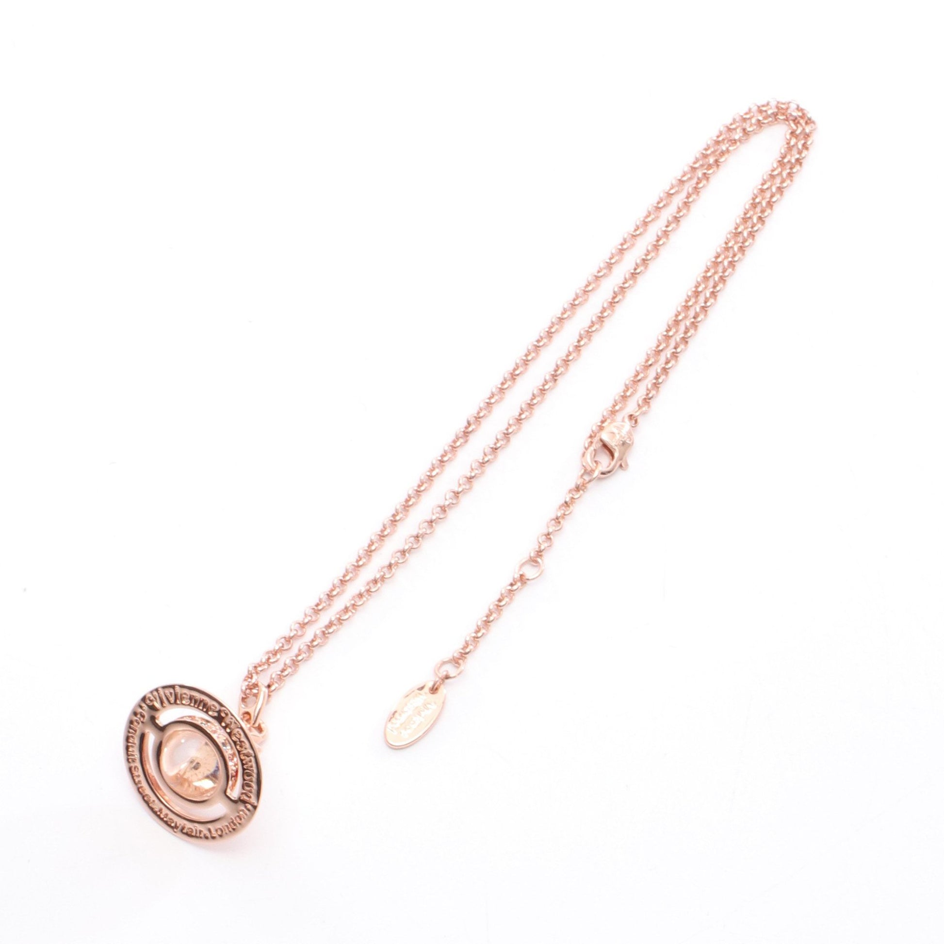 NEW TINY ORB ネックレス GP ラインストーン ピンクゴールド マルチカラー ヴィヴィアンウエストウッド アクセサリー Vivienne Westwood