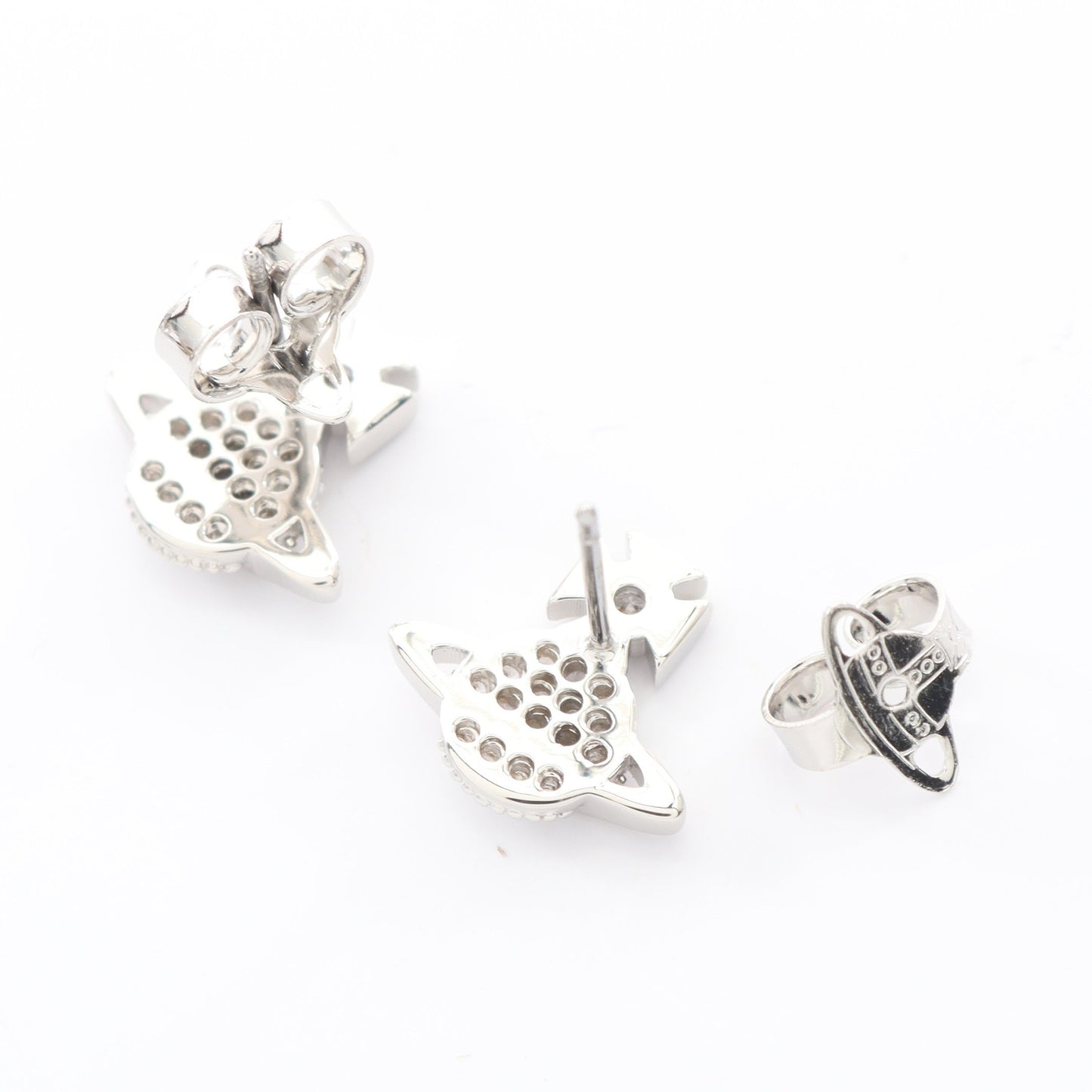 TAMIA ピアス ラインストーン シルバー クリア ヴィヴィアンウエストウッド アクセサリー Vivienne Westwood