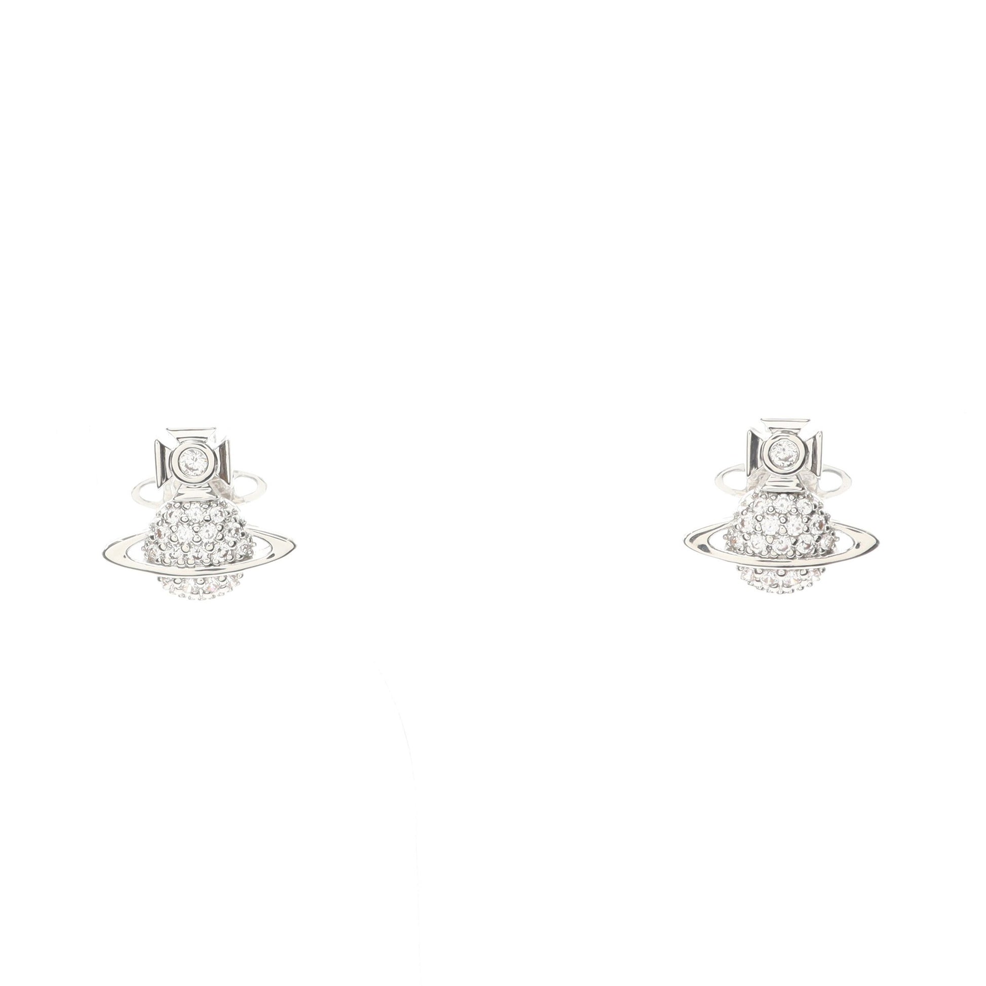 TAMIA ピアス ラインストーン シルバー クリア ヴィヴィアンウエストウッド アクセサリー Vivienne Westwood