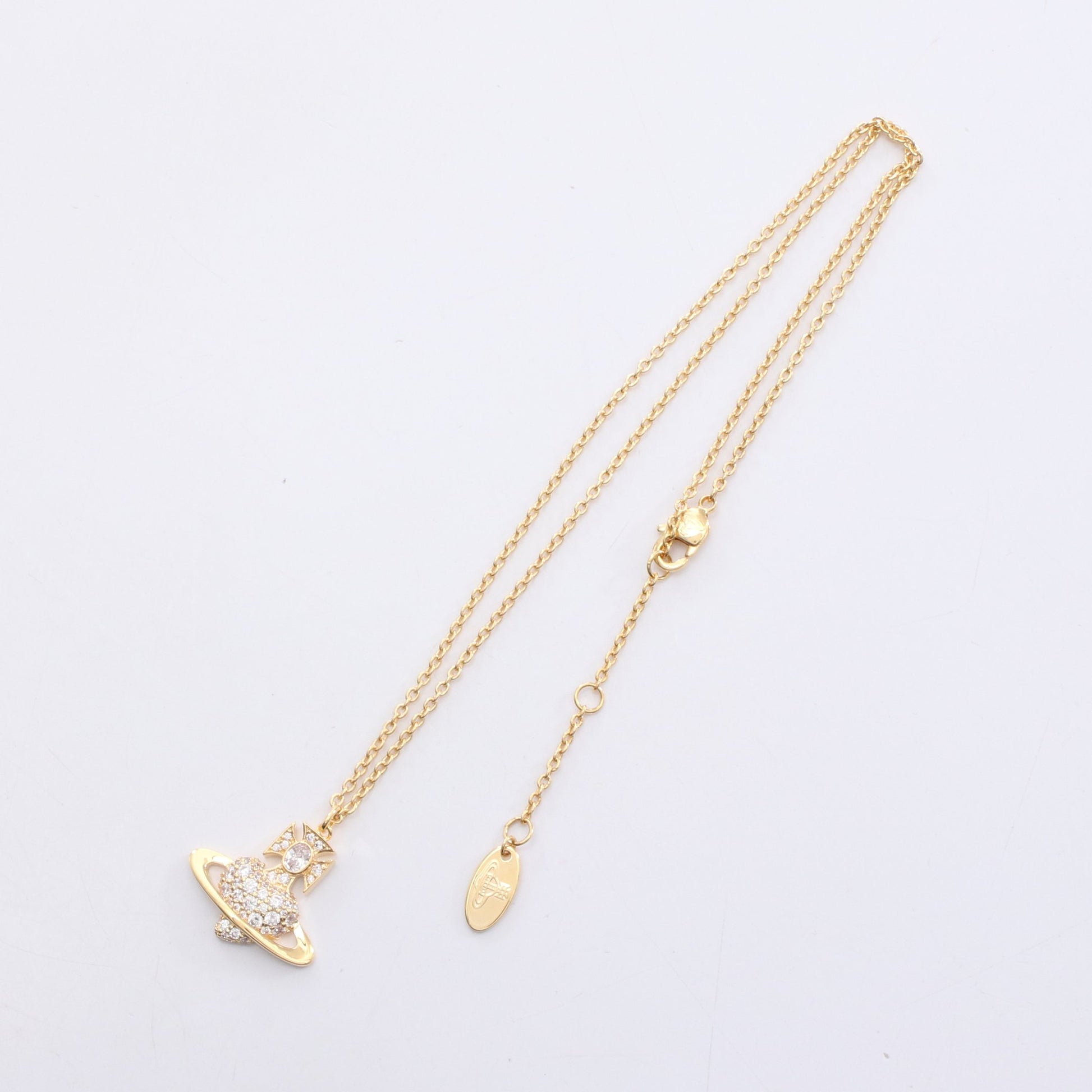 AGNATHA ネックレス GP ラインストーン ゴールド クリア ヴィヴィアンウエストウッド アクセサリー Vivienne Westwood
