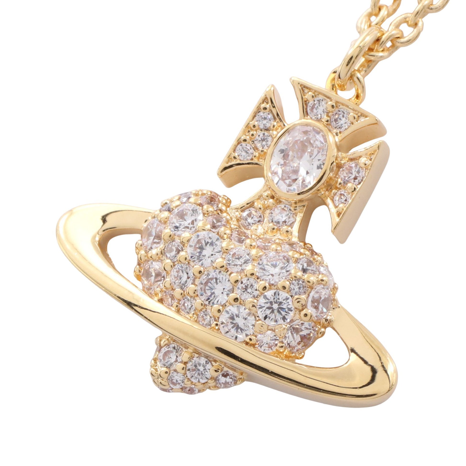 AGNATHA ネックレス GP ラインストーン ゴールド クリア ヴィヴィアンウエストウッド アクセサリー Vivienne Westwood