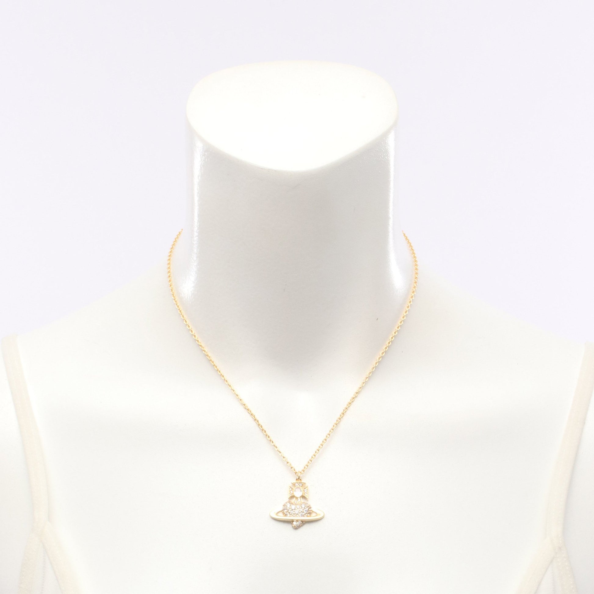 AGNATHA ネックレス GP ラインストーン ゴールド クリア ヴィヴィアンウエストウッド アクセサリー Vivienne Westwood