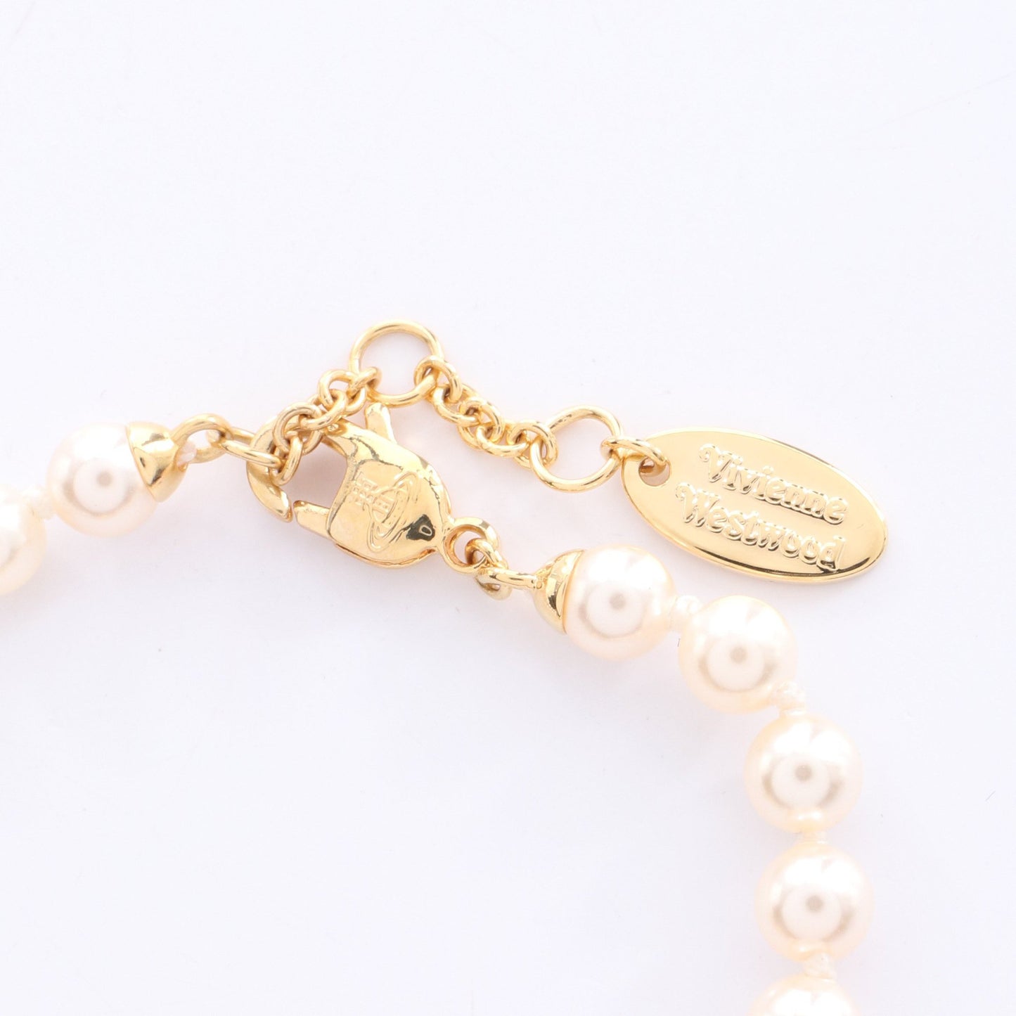 OLYMPIA PEARL ブレスレット フェイクパール GP ラインストーン ホワイト ゴールド ライトパープル ヴィヴィアンウエストウッド アクセサリー Vivienne Westwood
