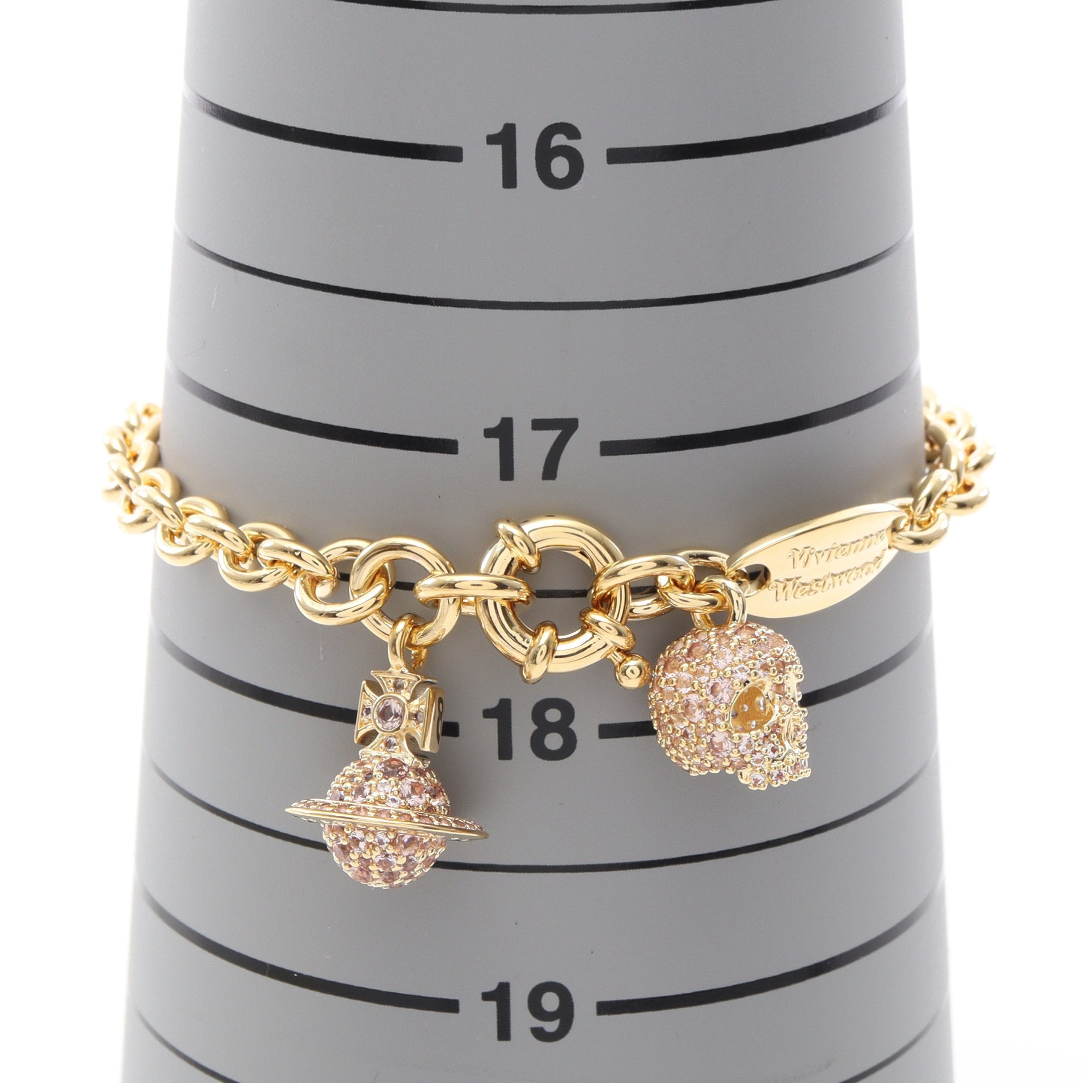 CIRCE ブレスレット GP ラインストーン ゴールド ピンク ヴィヴィアン