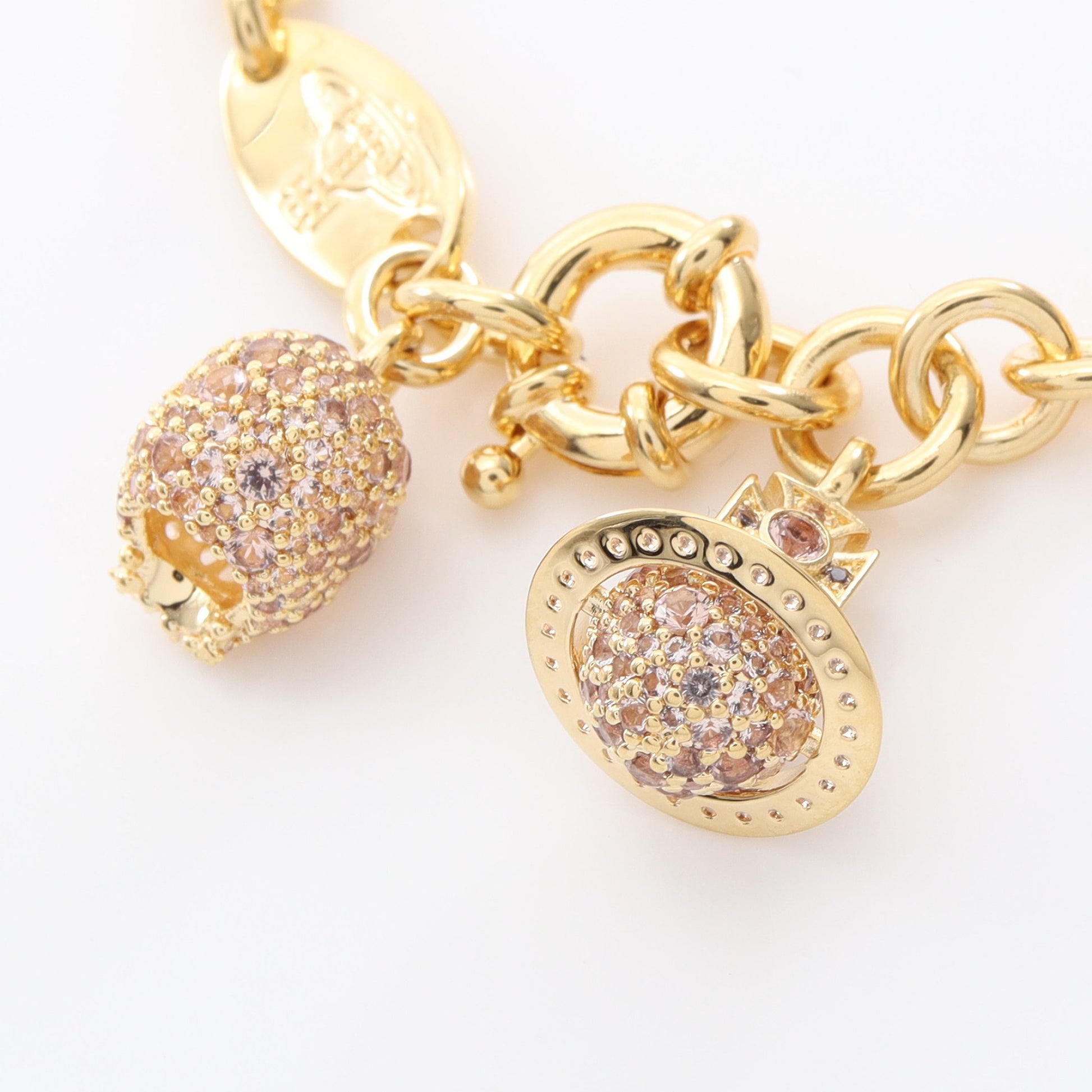 CIRCE ブレスレット GP ラインストーン ゴールド ピンク ヴィヴィアンウエストウッド アクセサリー Vivienne Westwood