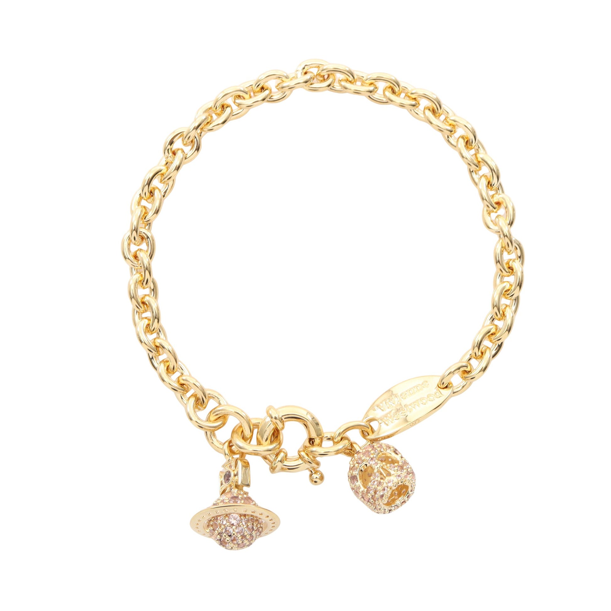 CIRCE ブレスレット GP ラインストーン ゴールド ピンク ヴィヴィアンウエストウッド アクセサリー Vivienne Westwood