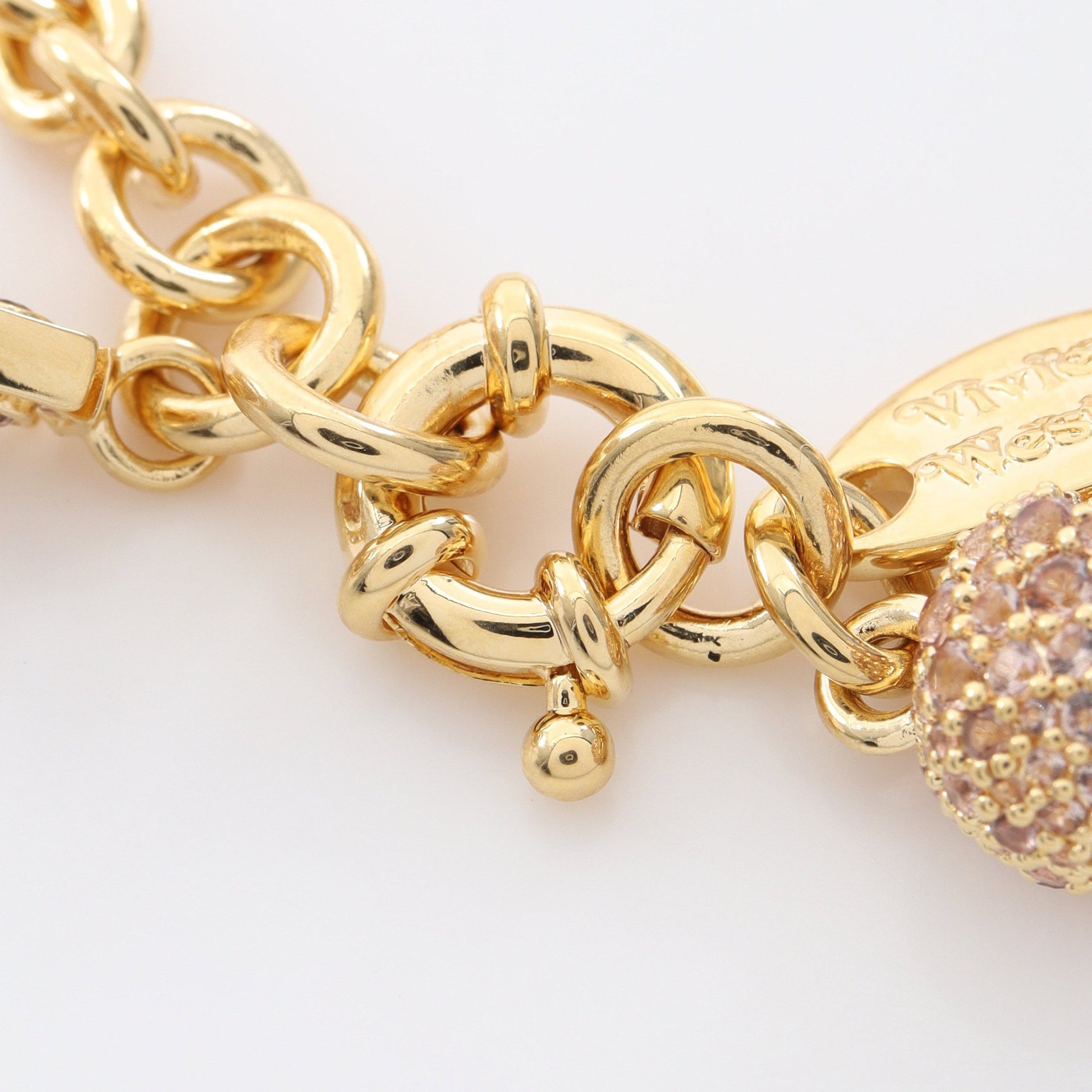 CIRCE ブレスレット GP ラインストーン ゴールド ピンク ヴィヴィアンウエストウッド アクセサリー Vivienne Westwood