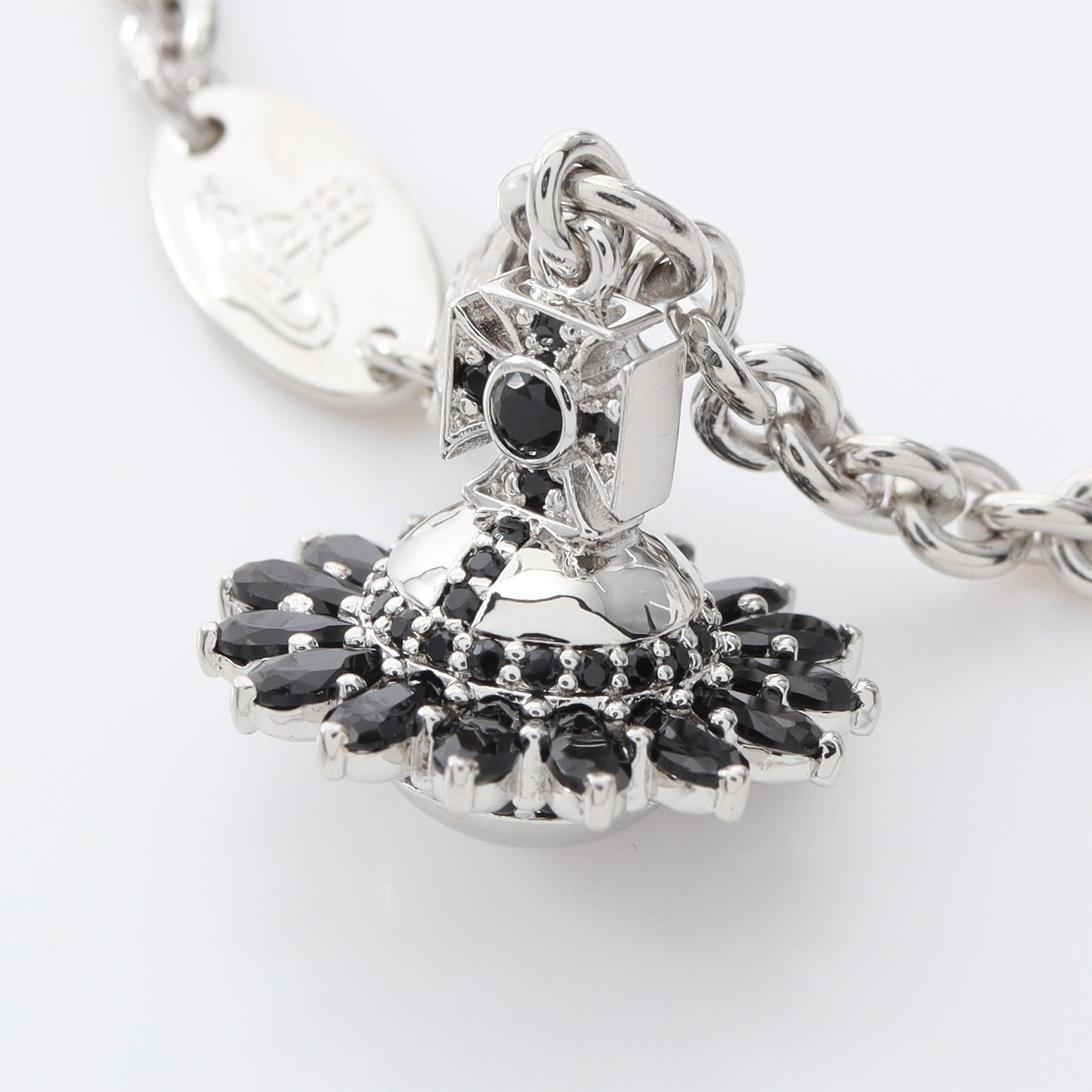 JORDANA ブレスレット ラインストーン シルバー ブラック ヴィヴィアン