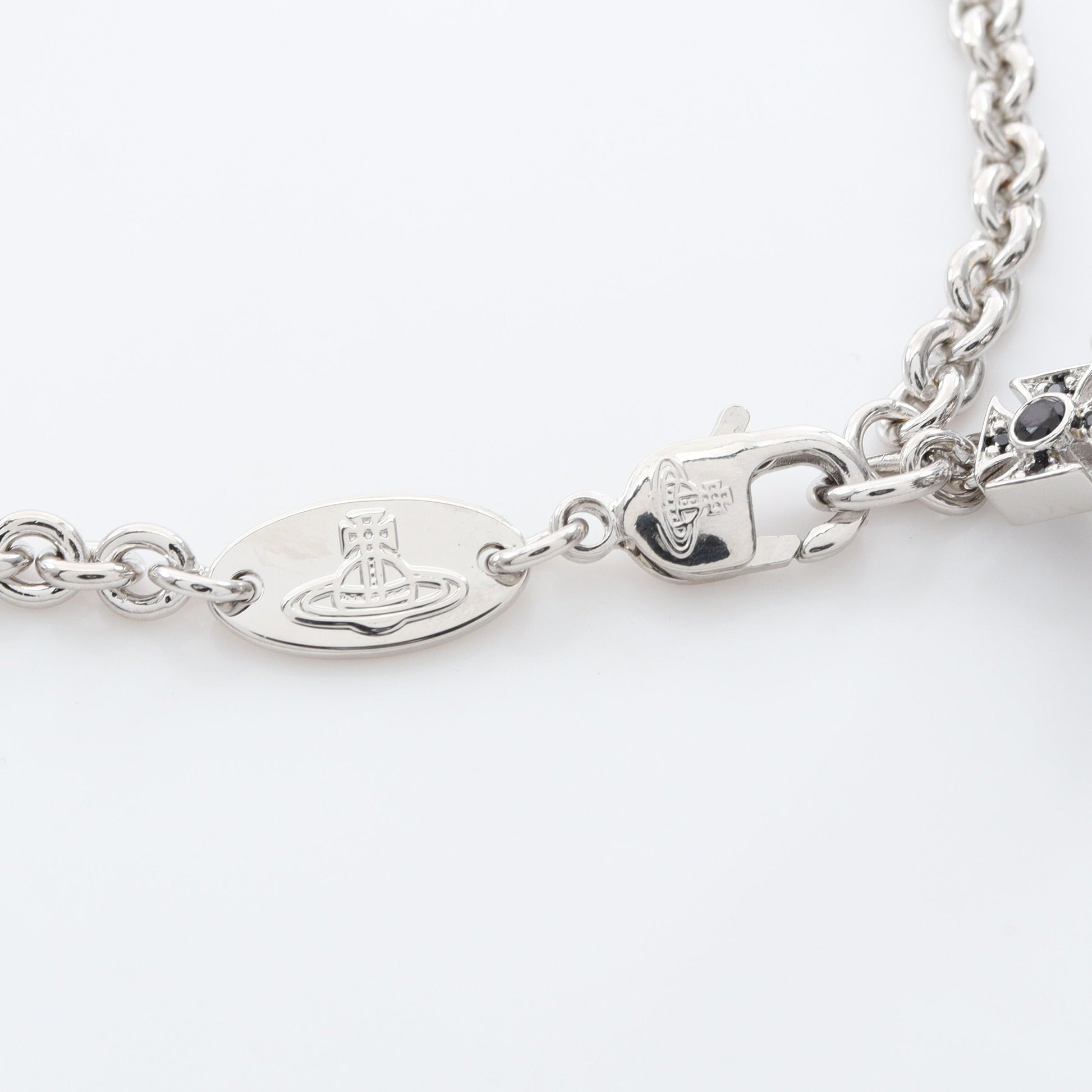 JORDANA ブレスレット ラインストーン シルバー ブラック ヴィヴィアンウエストウッド アクセサリー Vivienne Westwood