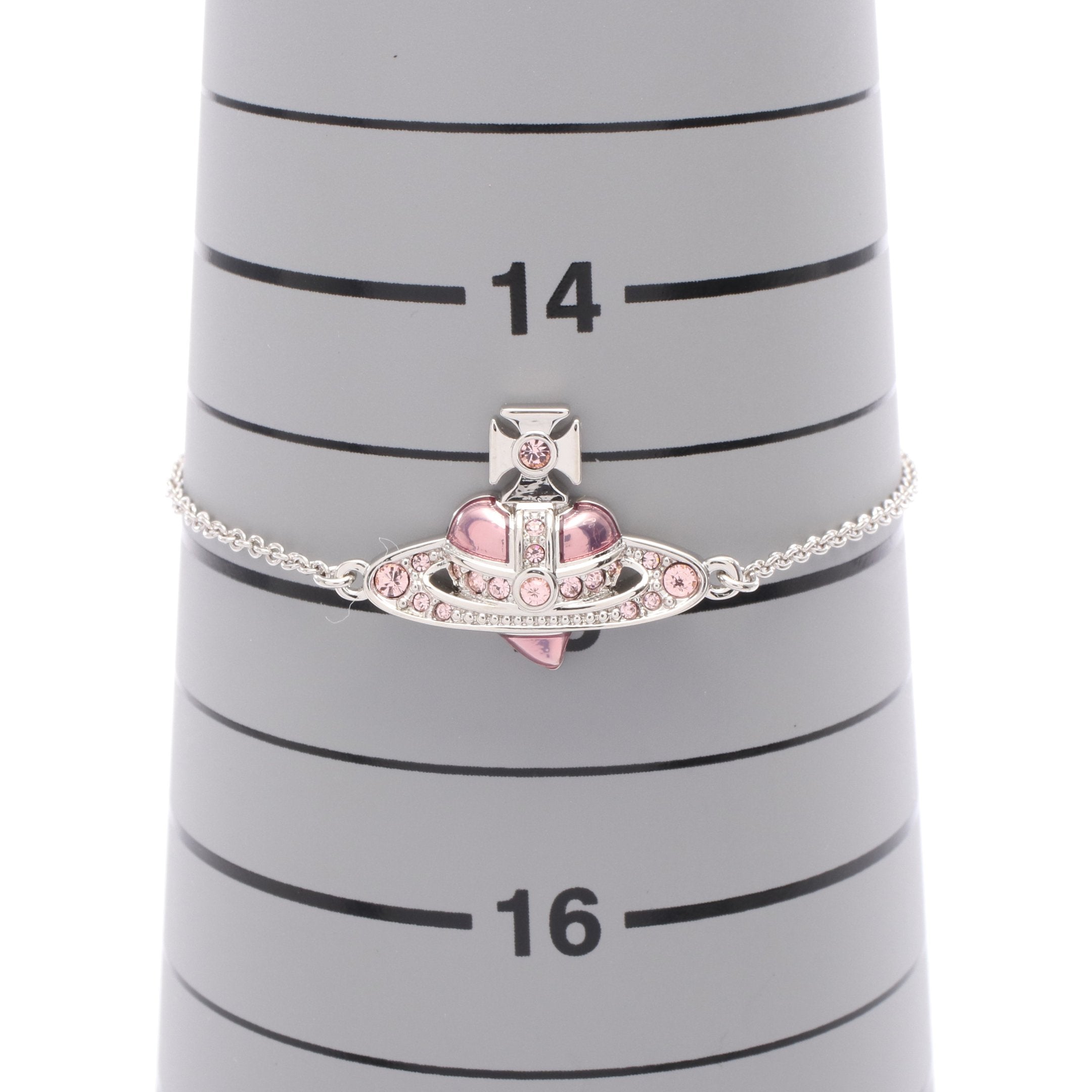 NEW DIAMANTE HEART ブレスレット ラインストーン シルバー