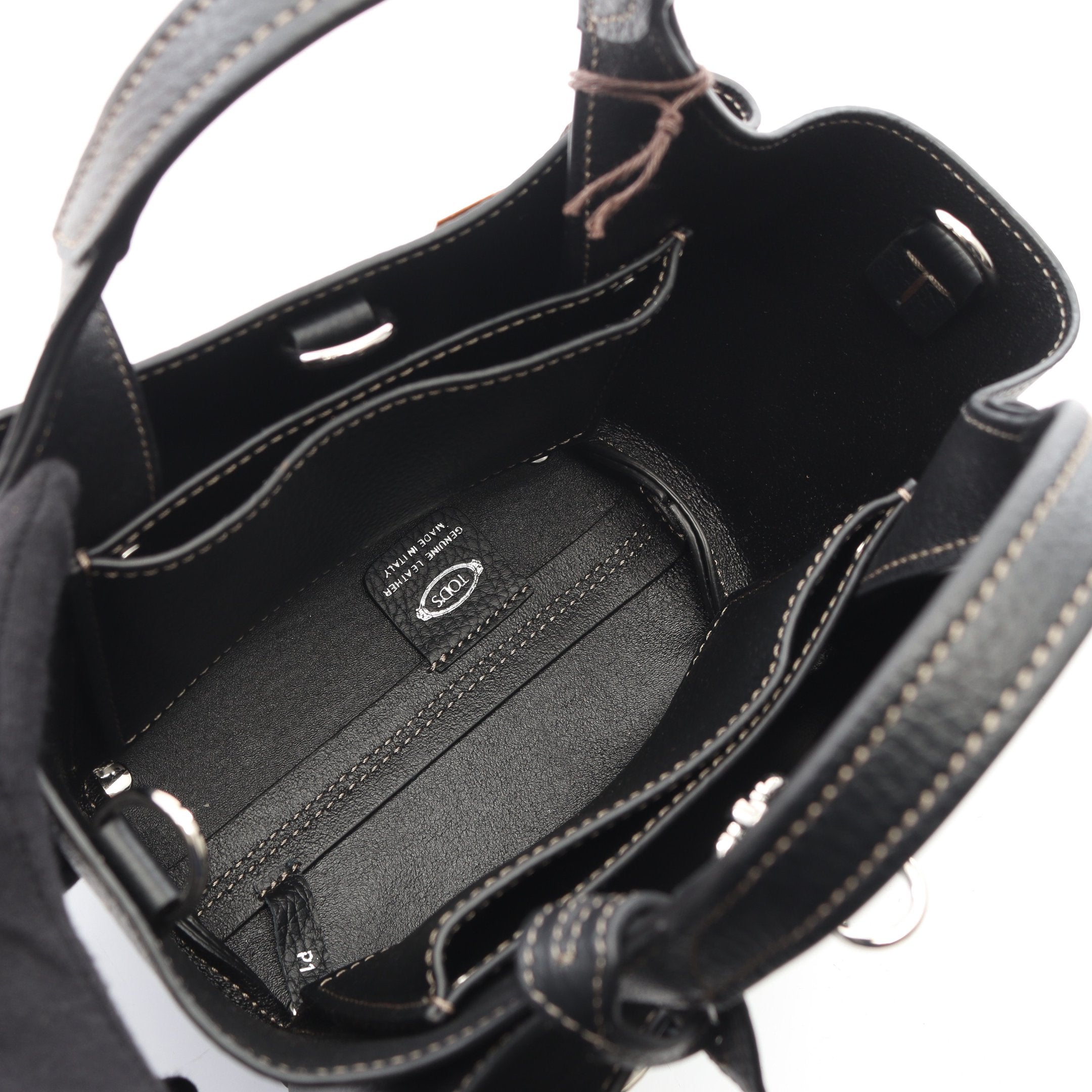 Tタイムレス マイクロ ハンドバッグ レザー ブラック 2WAY トッズ – RECLO