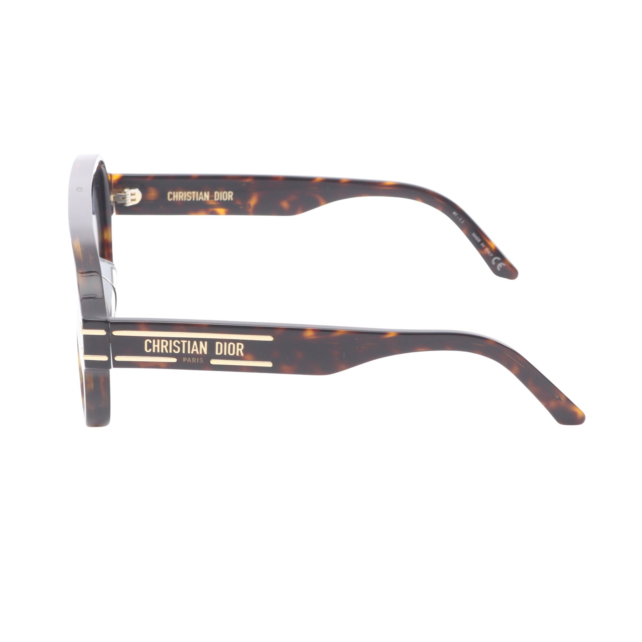 DiorSignature ティアドロップ サングラス ダークブラウン ブルー