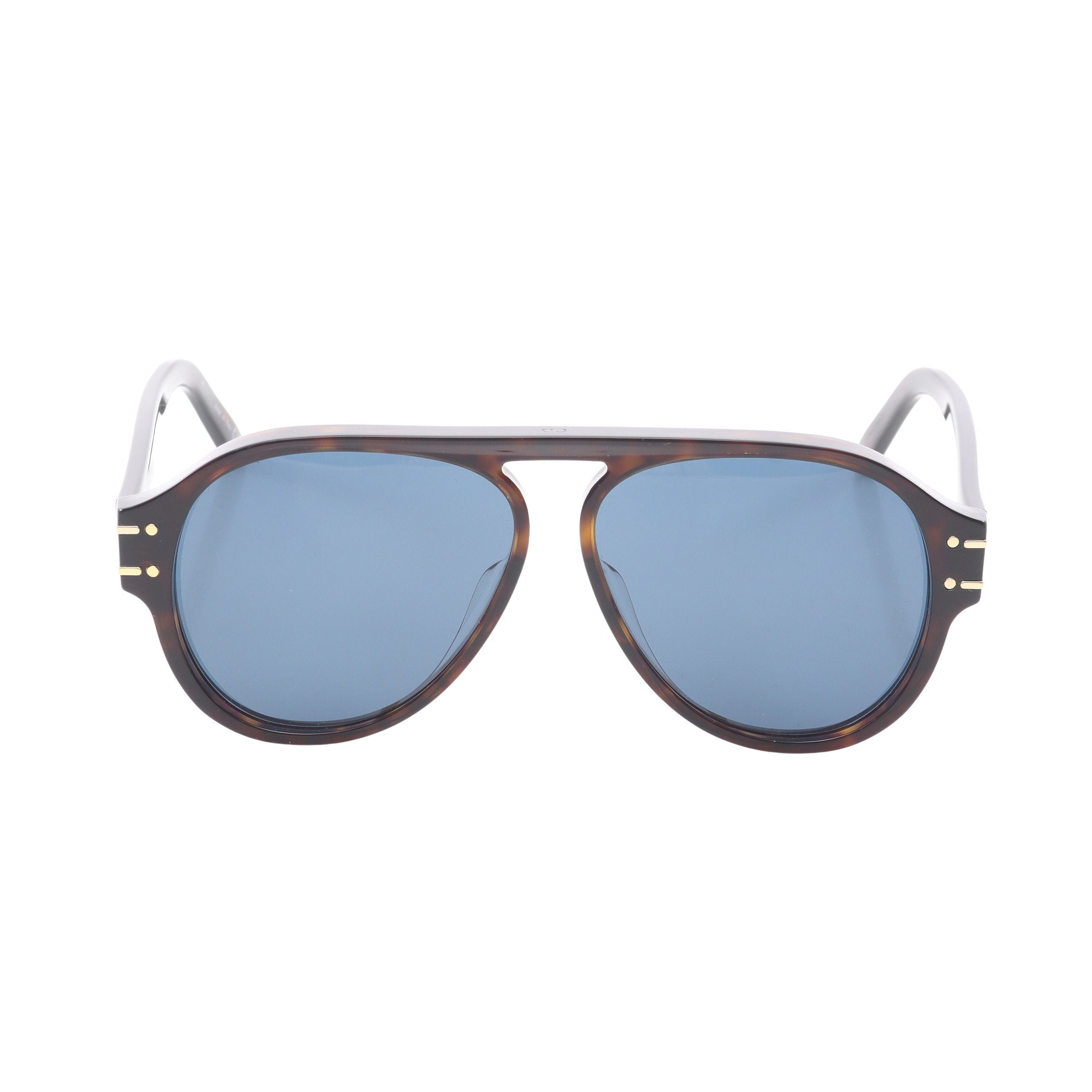 DiorSignature ティアドロップ サングラス ダークブラウン ブルー