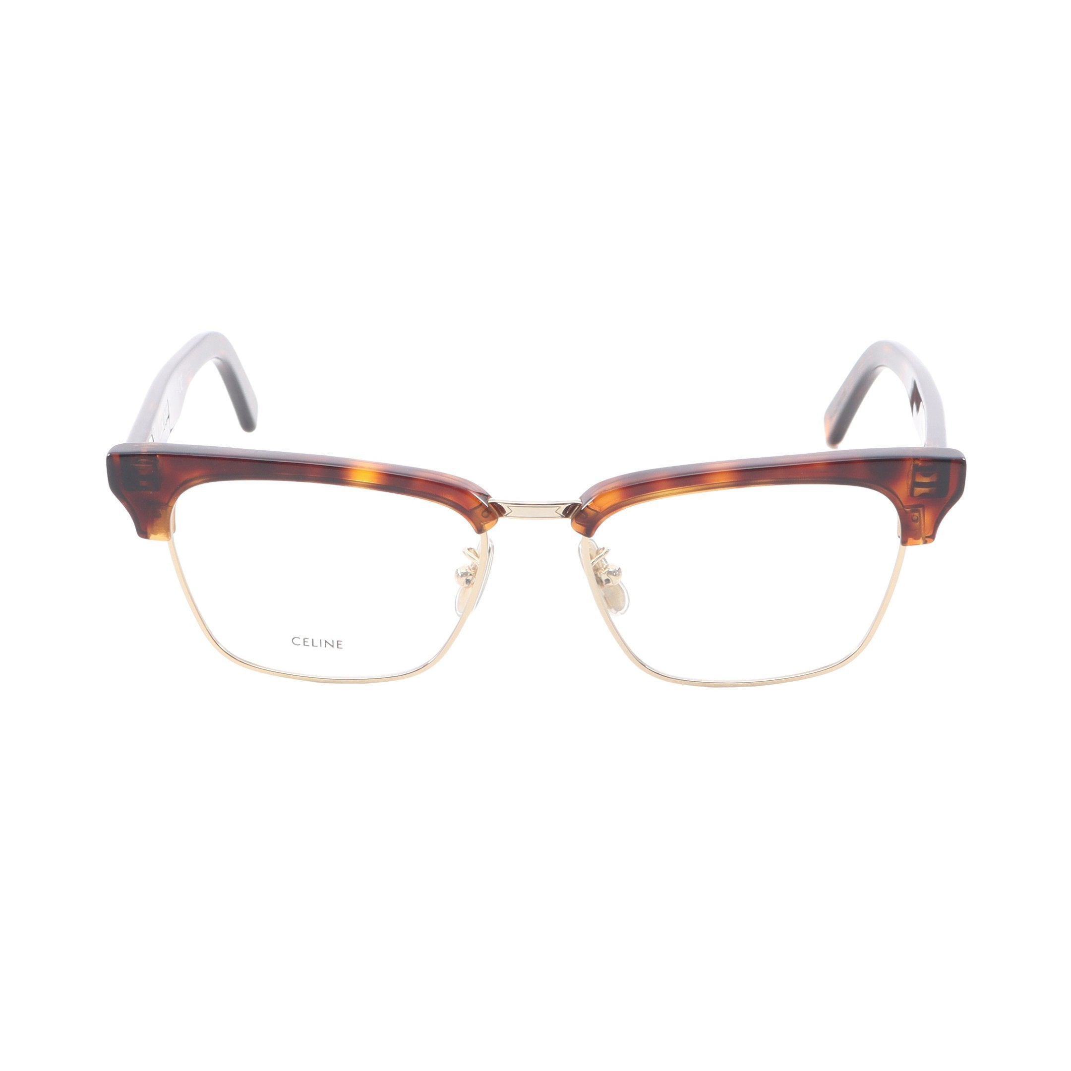 Céline CL40218U べっ甲柄 (付属品全てあり) ハーフリム メガネ 眼鏡 べっ甲柄 ブラウン セリーヌ – RECLO