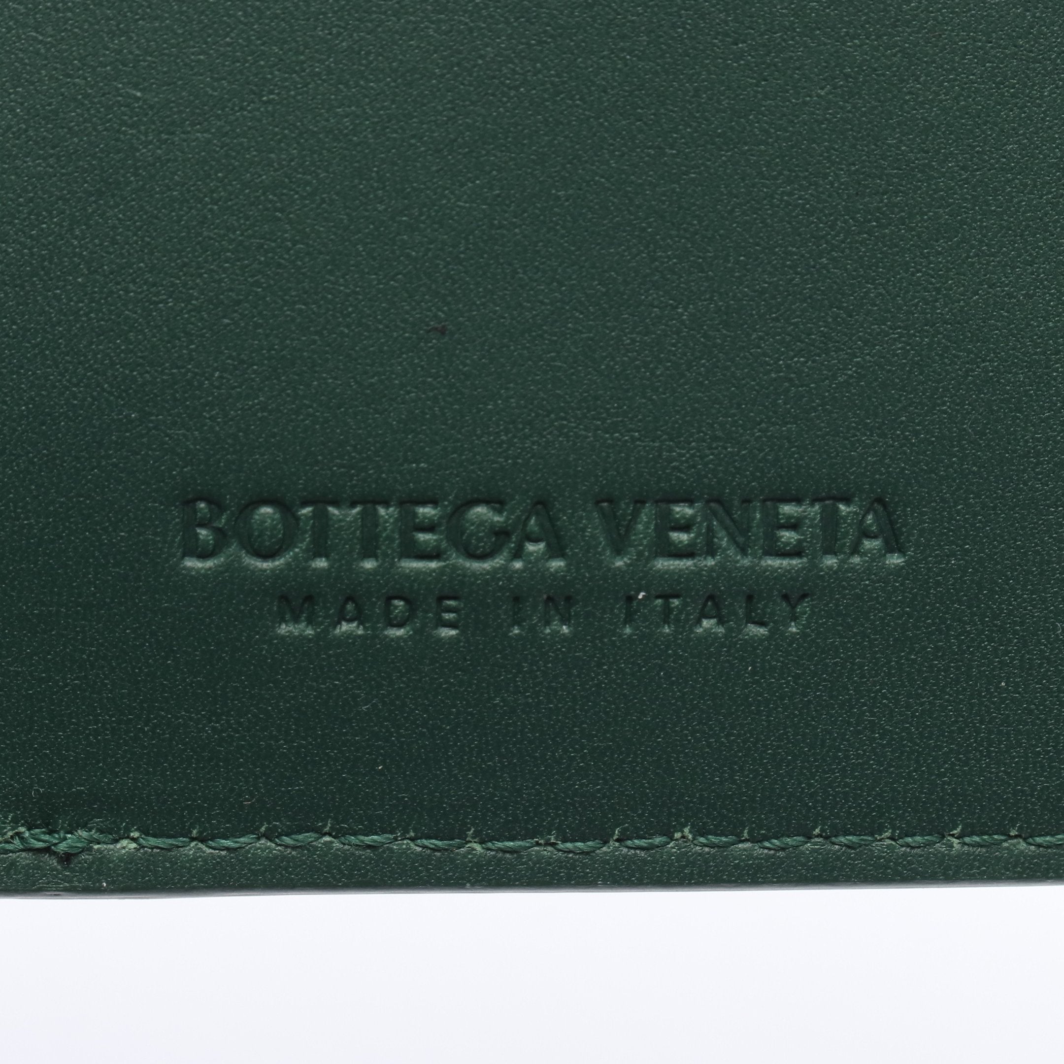 イントレチャート コインケース レザー ダークグリーン ライトグリーン