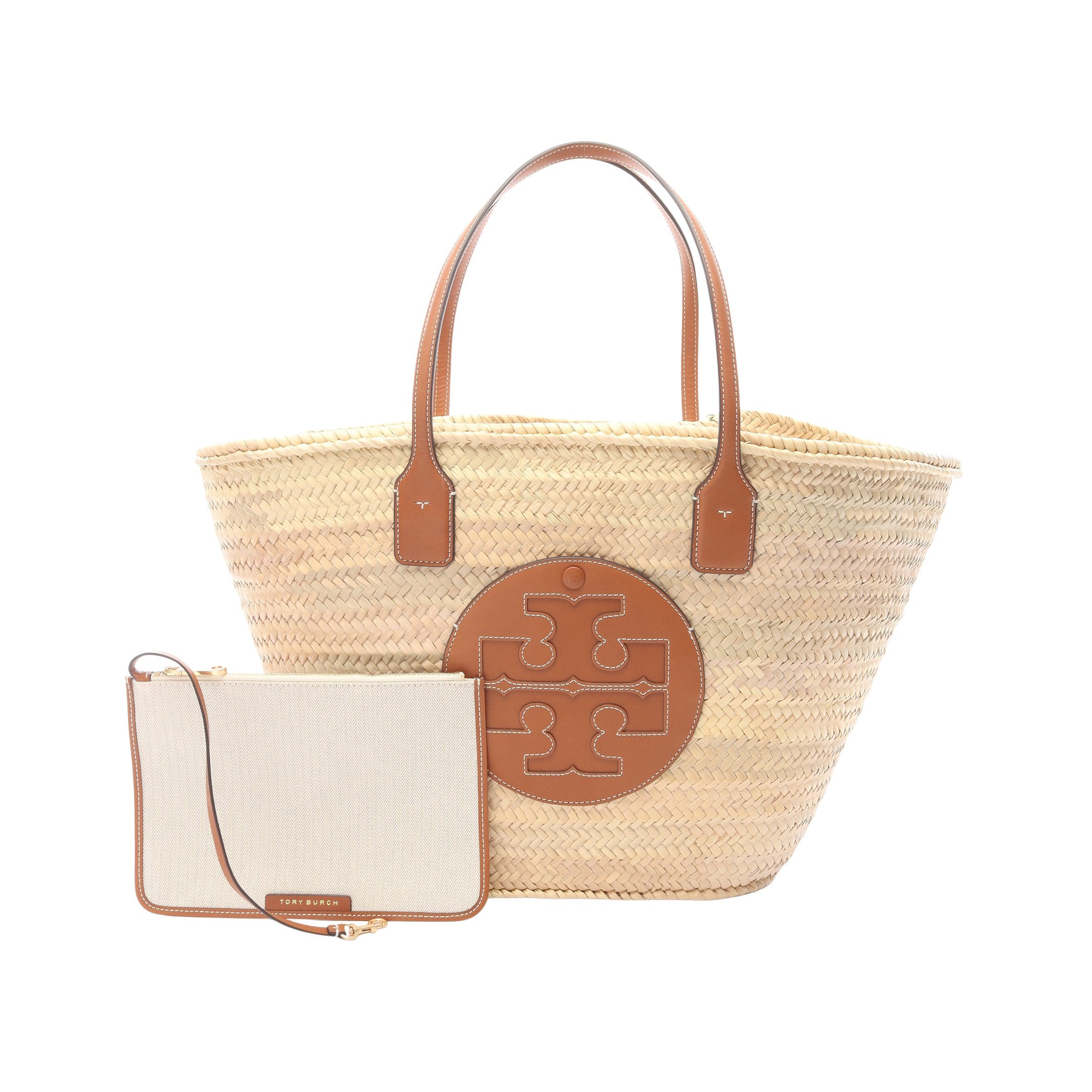 ショルダーバッグ トートバッグ ストロー レザー ベージュ ライト