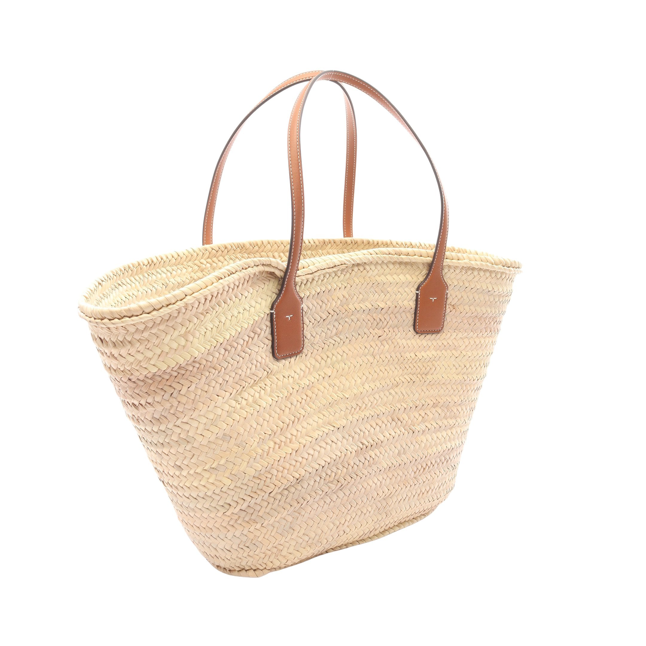 ショルダーバッグ トートバッグ ストロー レザー ベージュ ライト