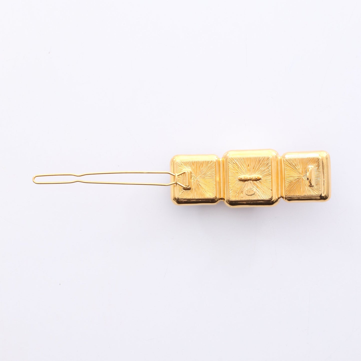グリポア ココマーク バレッタ GP フェイクパール ガラス ゴールド ホワイト ブラック B20K シャネル アクセサリー CHANEL
