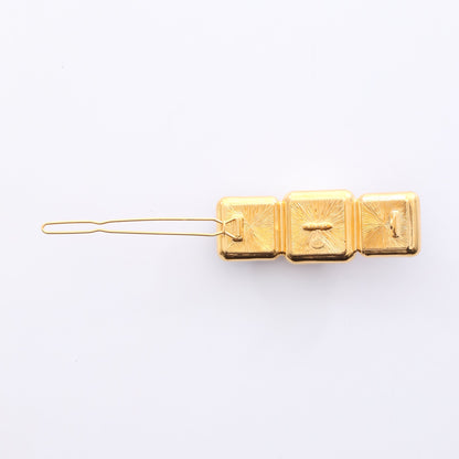 グリポア ココマーク バレッタ GP フェイクパール ガラス ゴールド ホワイト ブラック B20K シャネル アクセサリー CHANEL