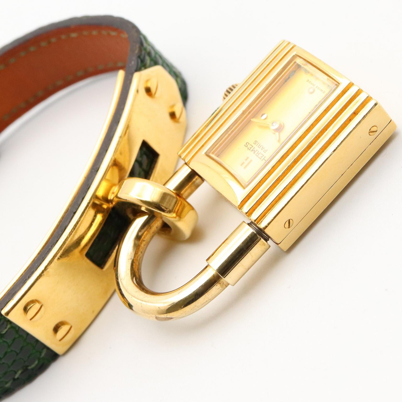 ケリーウォッチ レディース 腕時計 クオーツ GP リザード革 ゴールド