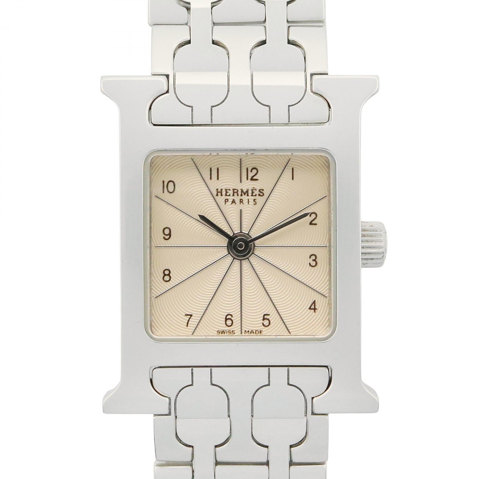 Hウォッチ ミニ レディース 腕時計 クオーツ SS シルバー エルメス – RECLO