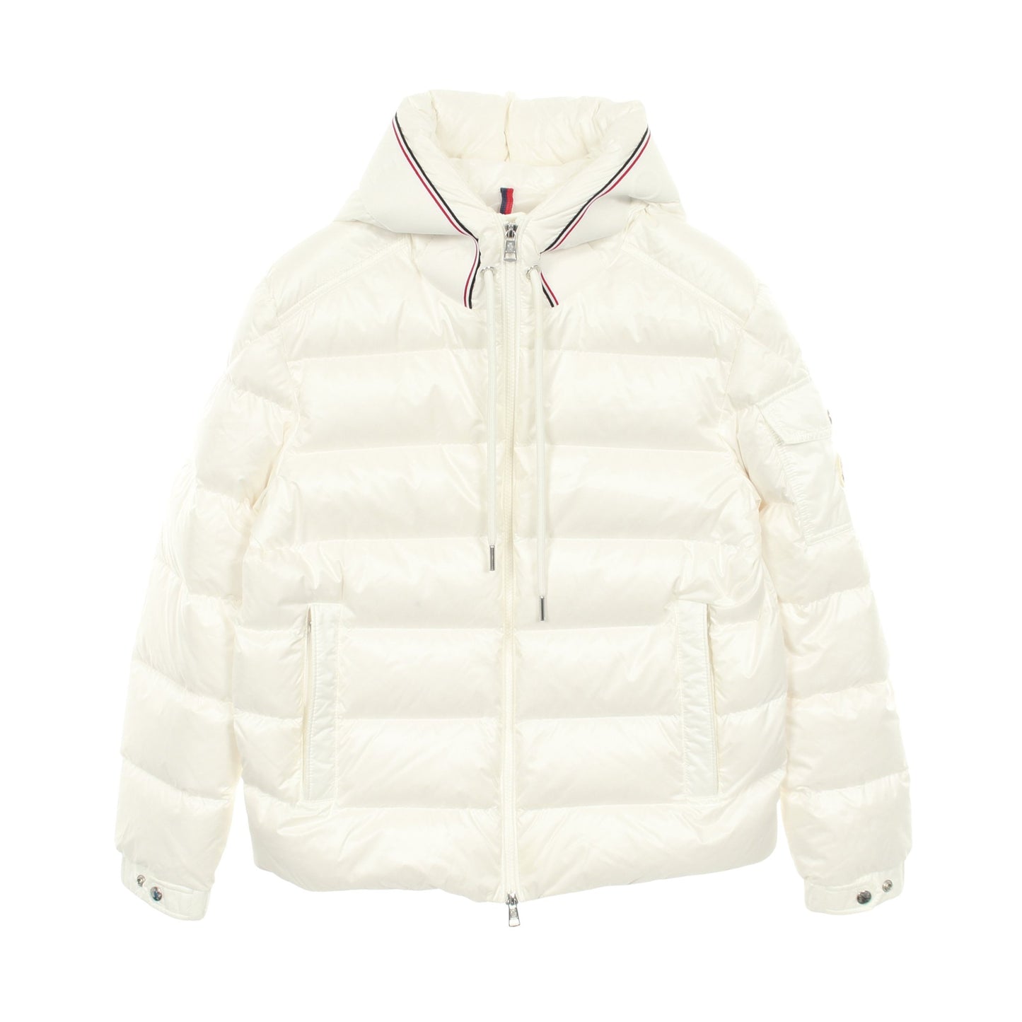 PAVIN ダウンジャケット ナイロン ホワイト フード付き モンクレール アウター MONCLER