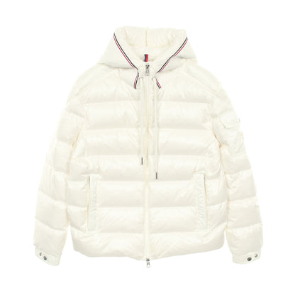 PAVIN ダウンジャケット ナイロン ホワイト フード付き モンクレール アウター MONCLER