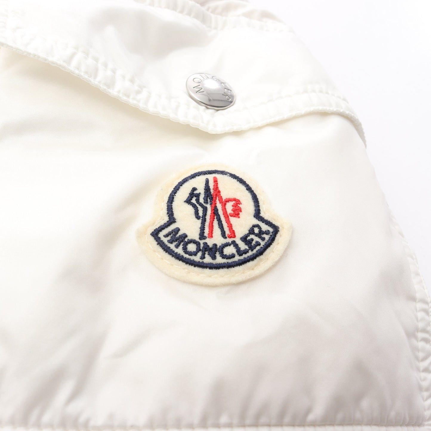 PAVIN ダウンジャケット ナイロン ホワイト フード付き モンクレール アウター MONCLER