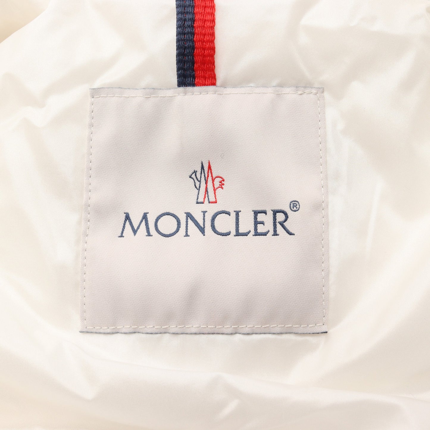 PAVIN ダウンジャケット ナイロン ホワイト フード付き モンクレール アウター MONCLER