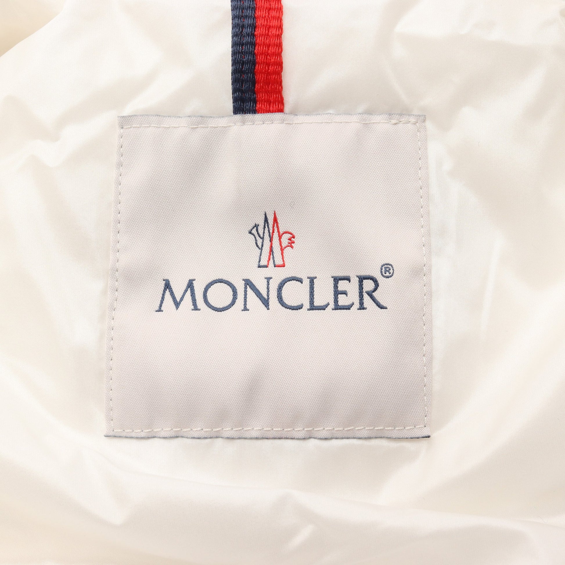 PAVIN ダウンジャケット ナイロン ホワイト フード付き モンクレール アウター MONCLER
