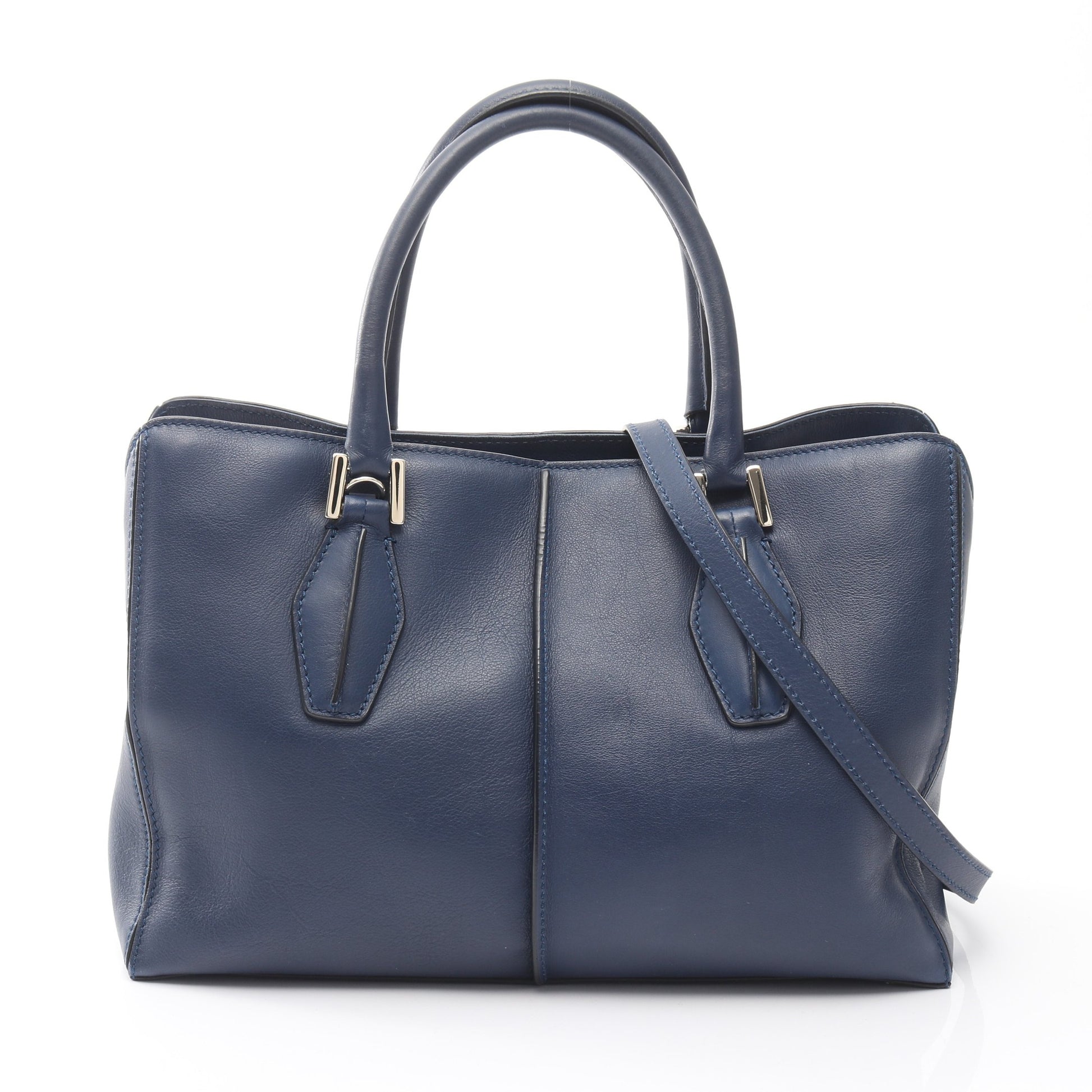 Dスタイリング ハンドバッグ レザー ネイビー 2WAY トッズ バッグ TOD'S