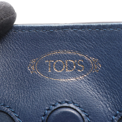 Dスタイリング ハンドバッグ レザー ネイビー 2WAY トッズ バッグ TOD'S