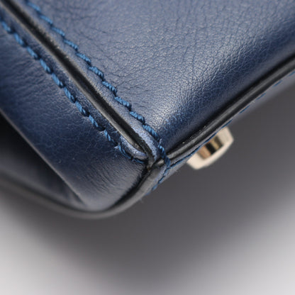 Dスタイリング ハンドバッグ レザー ネイビー 2WAY トッズ バッグ TOD'S