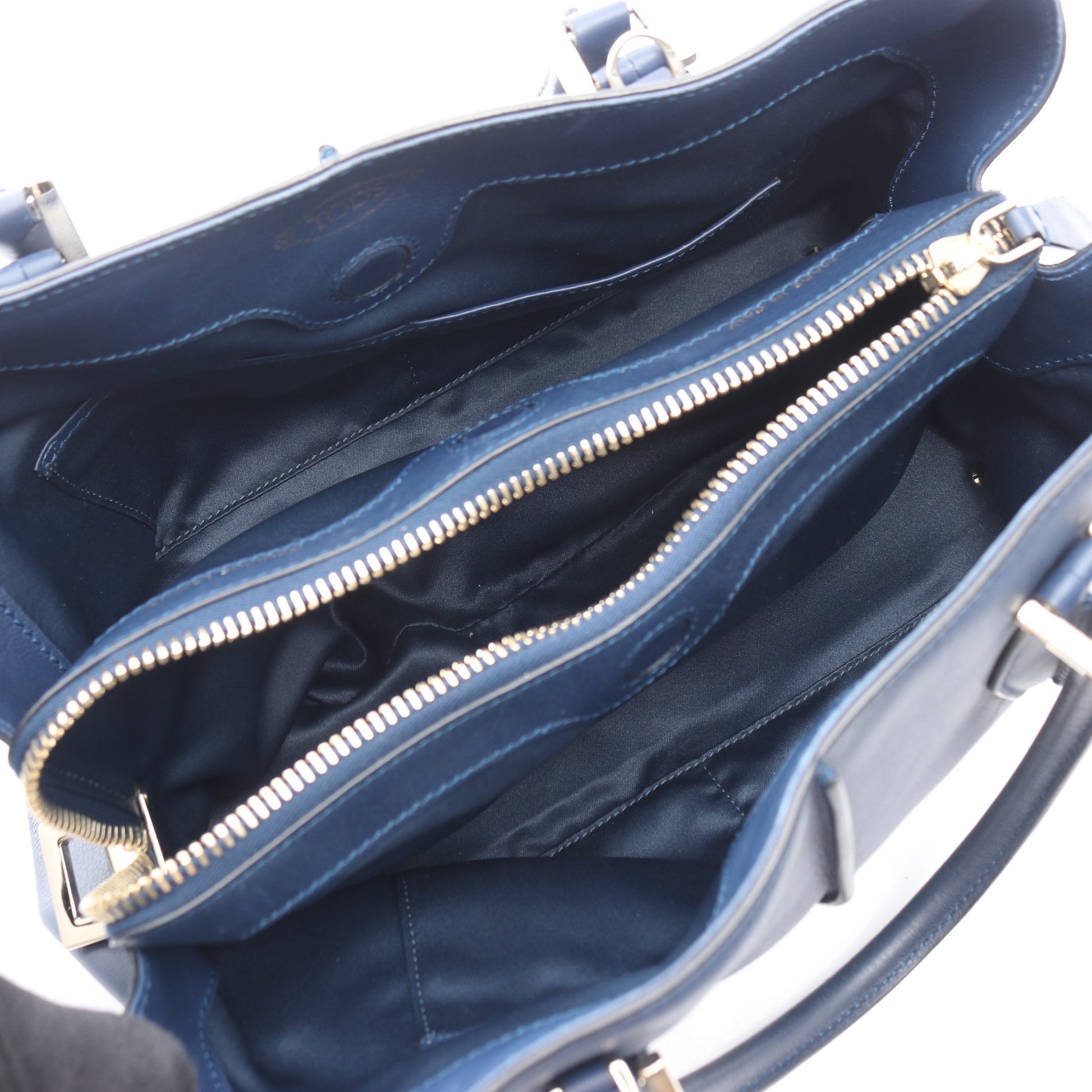 Dスタイリング ハンドバッグ レザー ネイビー 2WAY トッズ バッグ TOD'S