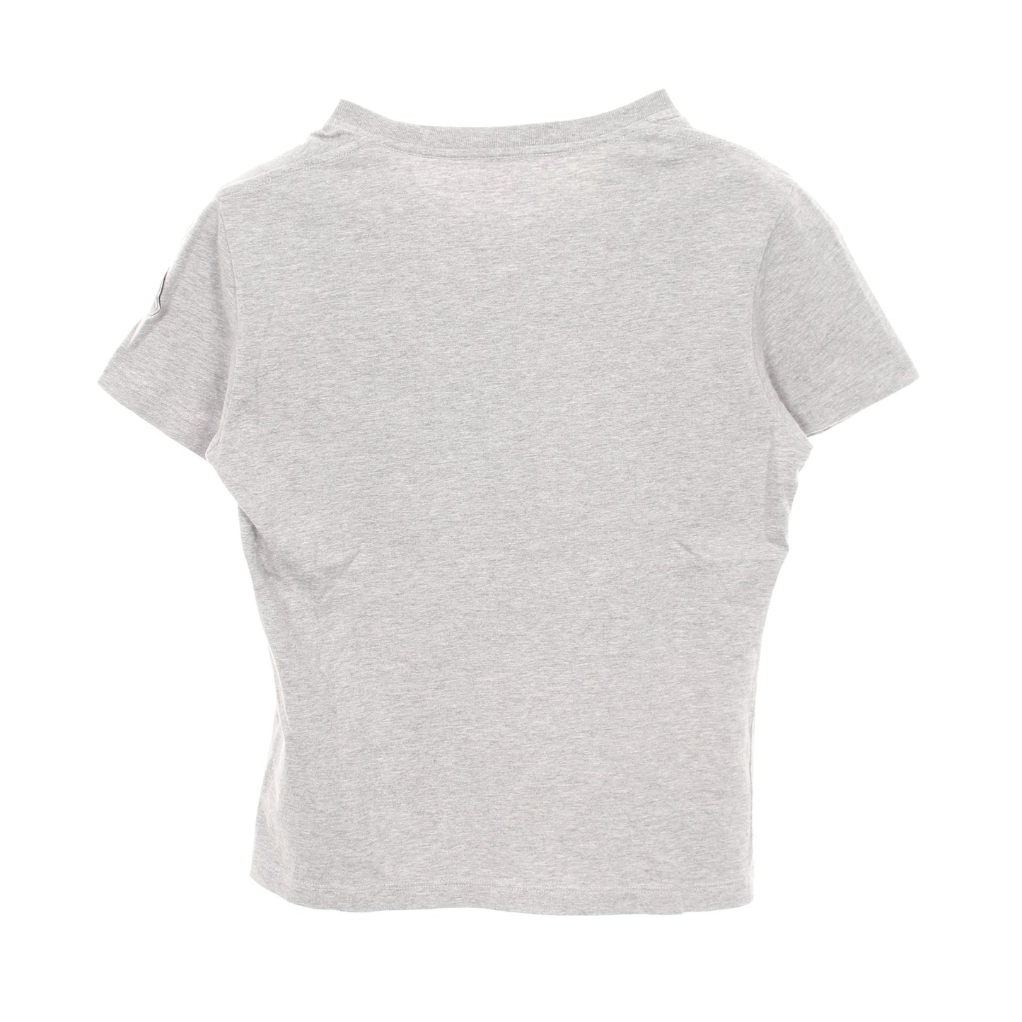 Tシャツ 半袖Tシャツ クルーネック サークルロゴ ラバー コットン グレー モンクレール トップス MONCLER