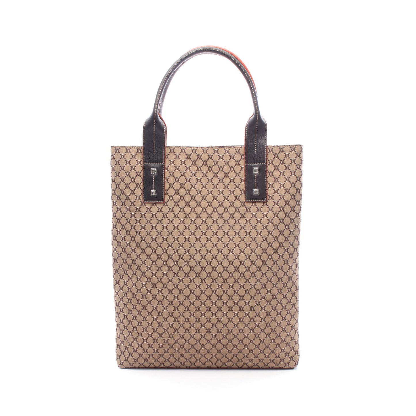 マカダム ショルダーバッグ トートバッグ ナイロンキャンバス レザー ブラウン ダークブラウン セリーヌ バッグ CELINE