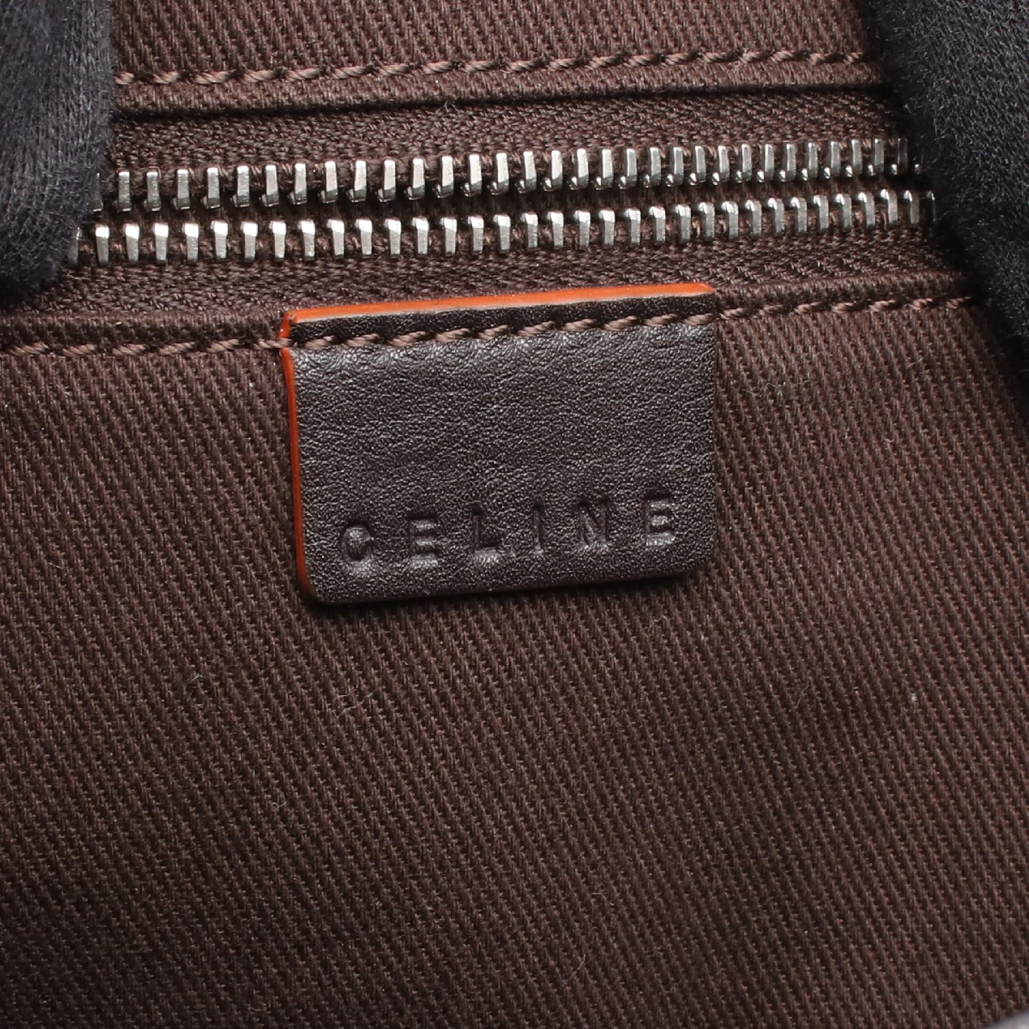 マカダム ショルダーバッグ トートバッグ ナイロンキャンバス レザー ブラウン ダークブラウン セリーヌ バッグ CELINE